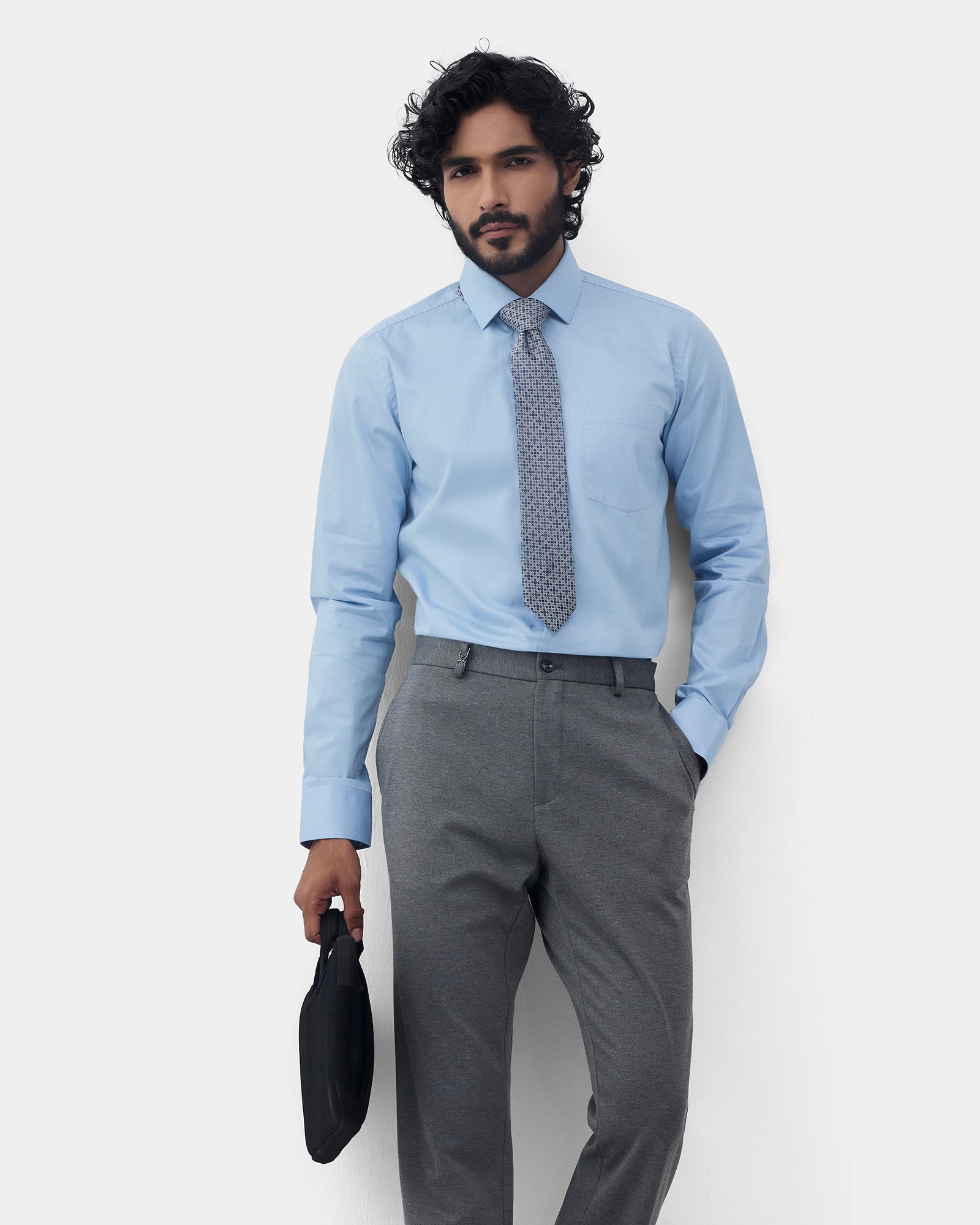 Blue Solid Shirt - Drex