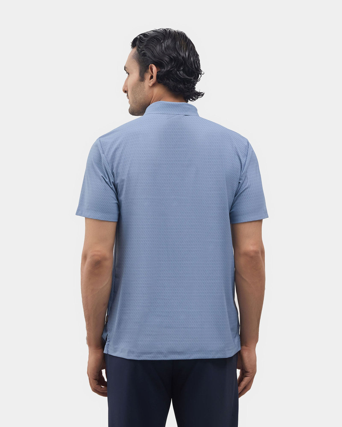 Blue TechPro Printed Polo - Wook