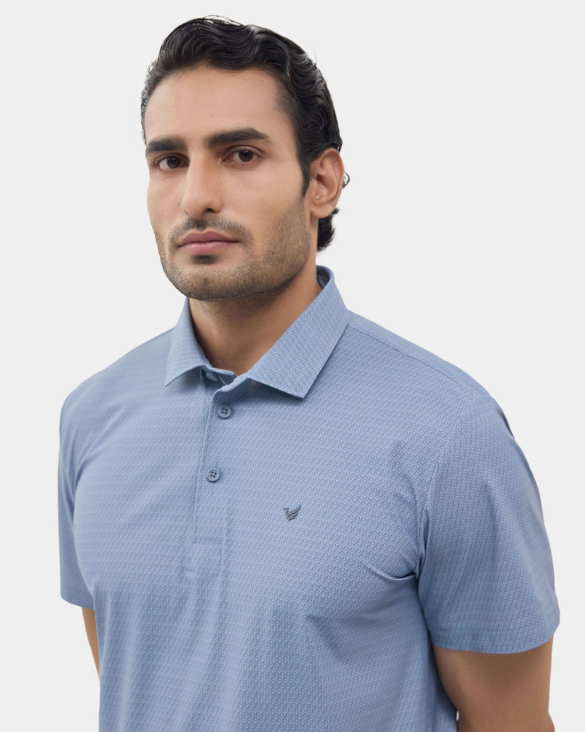 Blue TechPro Printed Polo - Wook