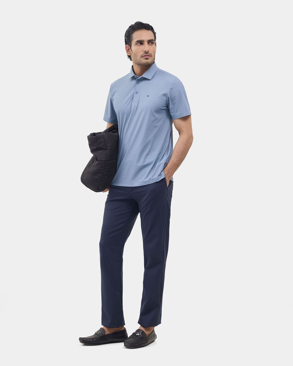 Blue TechPro Printed Polo - Wook