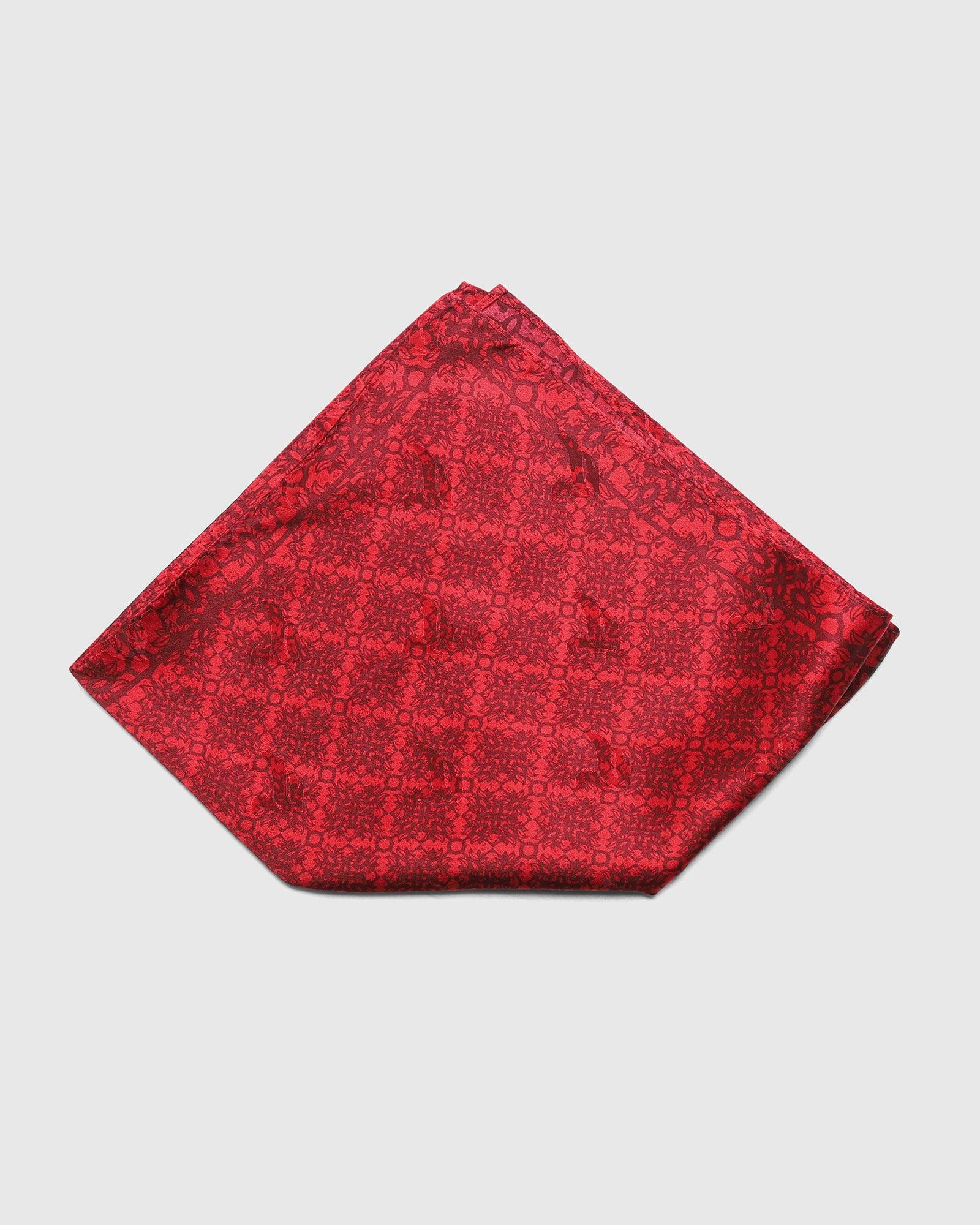 Boxed Combo Printed Tie With Pocket Square And Cufflink (Sarabic) - Blackberrys