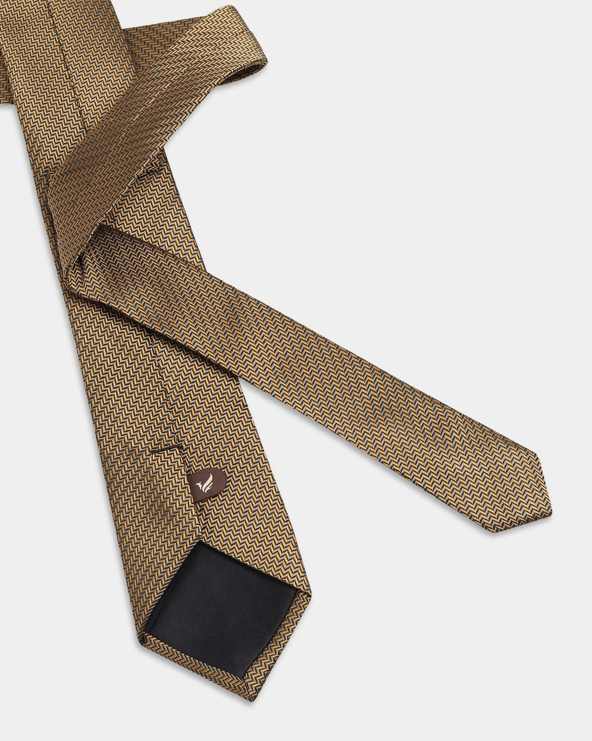 Brown Jacquard Tie - Berlin