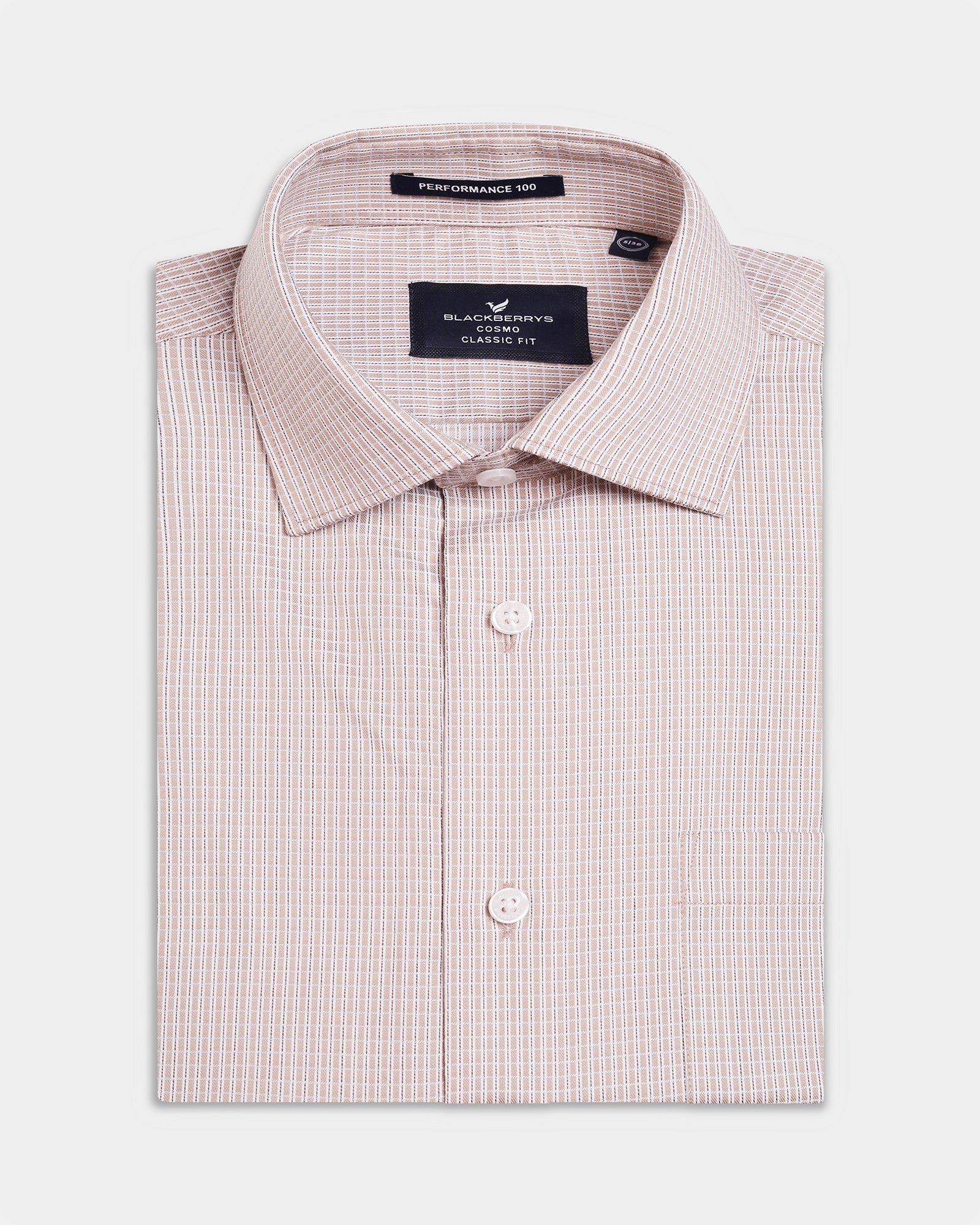 Brown Check Shirt - Elix