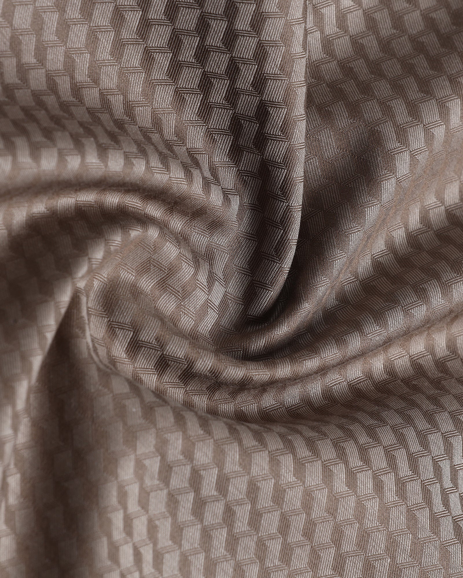 Brown Non Iron Textured Shirt - Esme