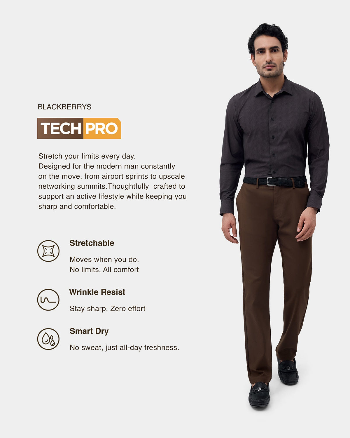 Brown Textured Shirt - Boltt