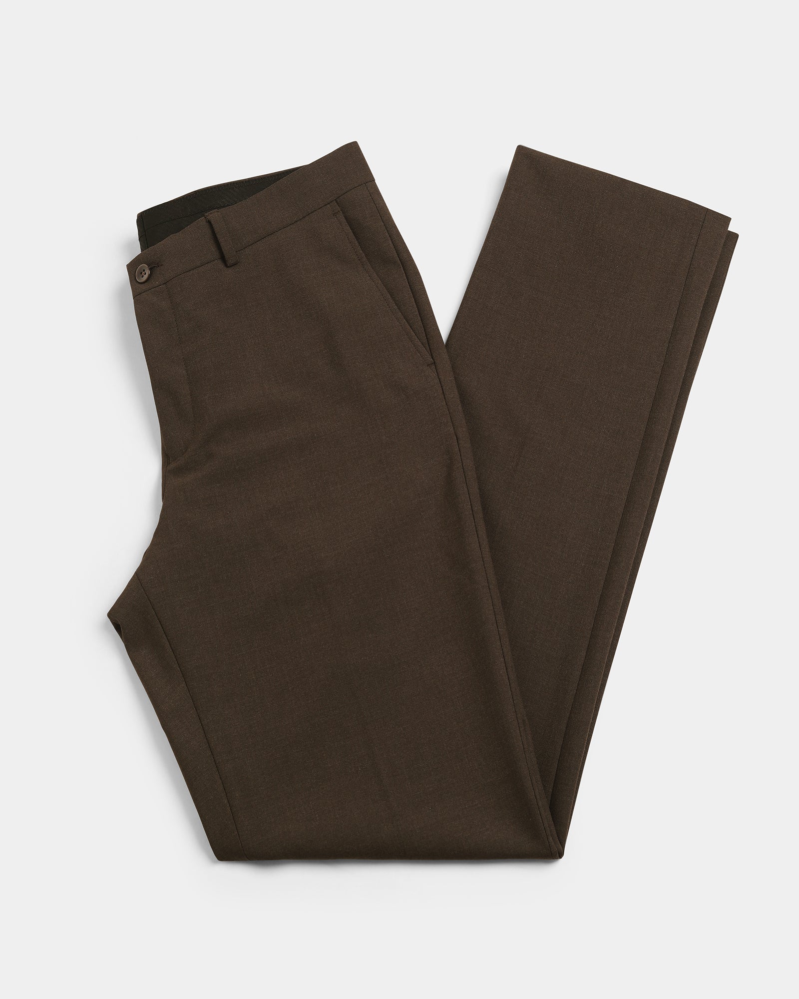 Brown Solid Trouser - Donny