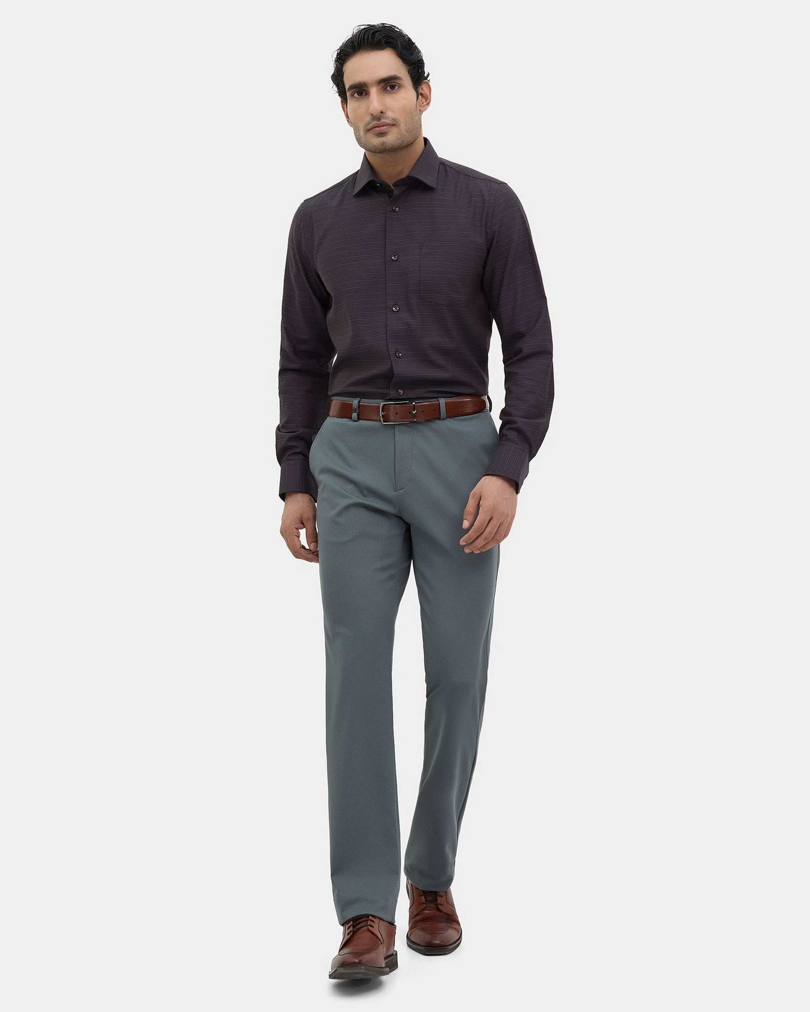 Brown Stripe Shirt - Lorx
