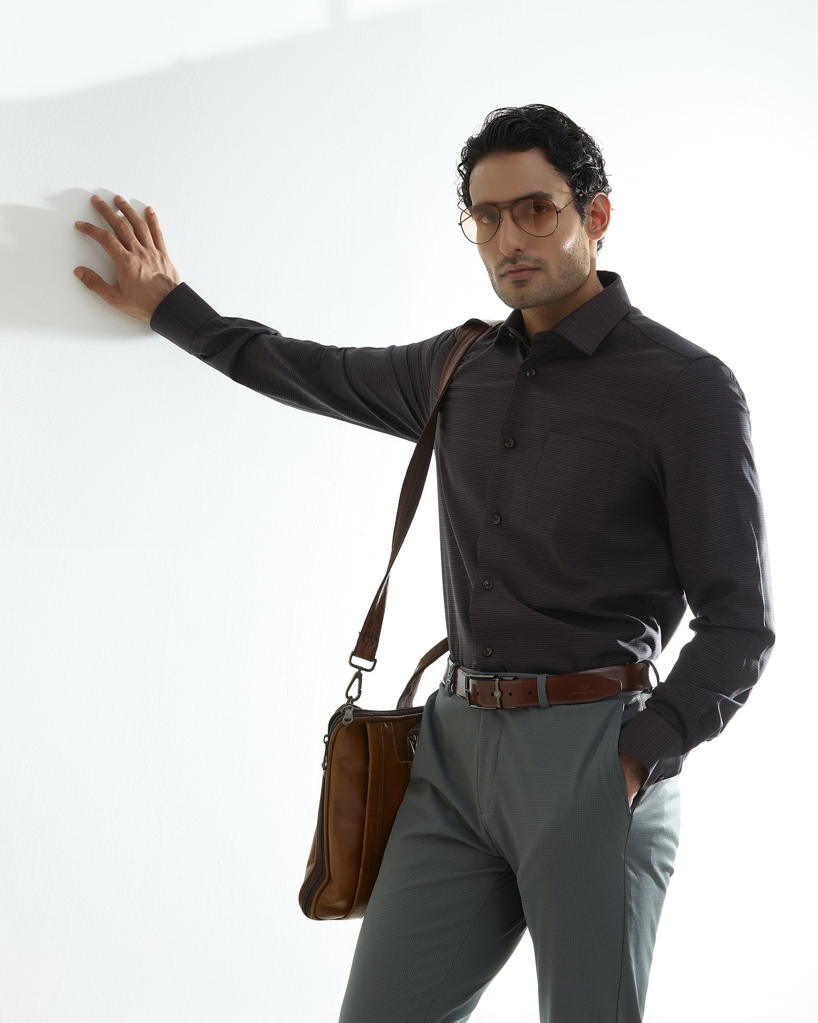 Brown Stripe Shirt - Lorx