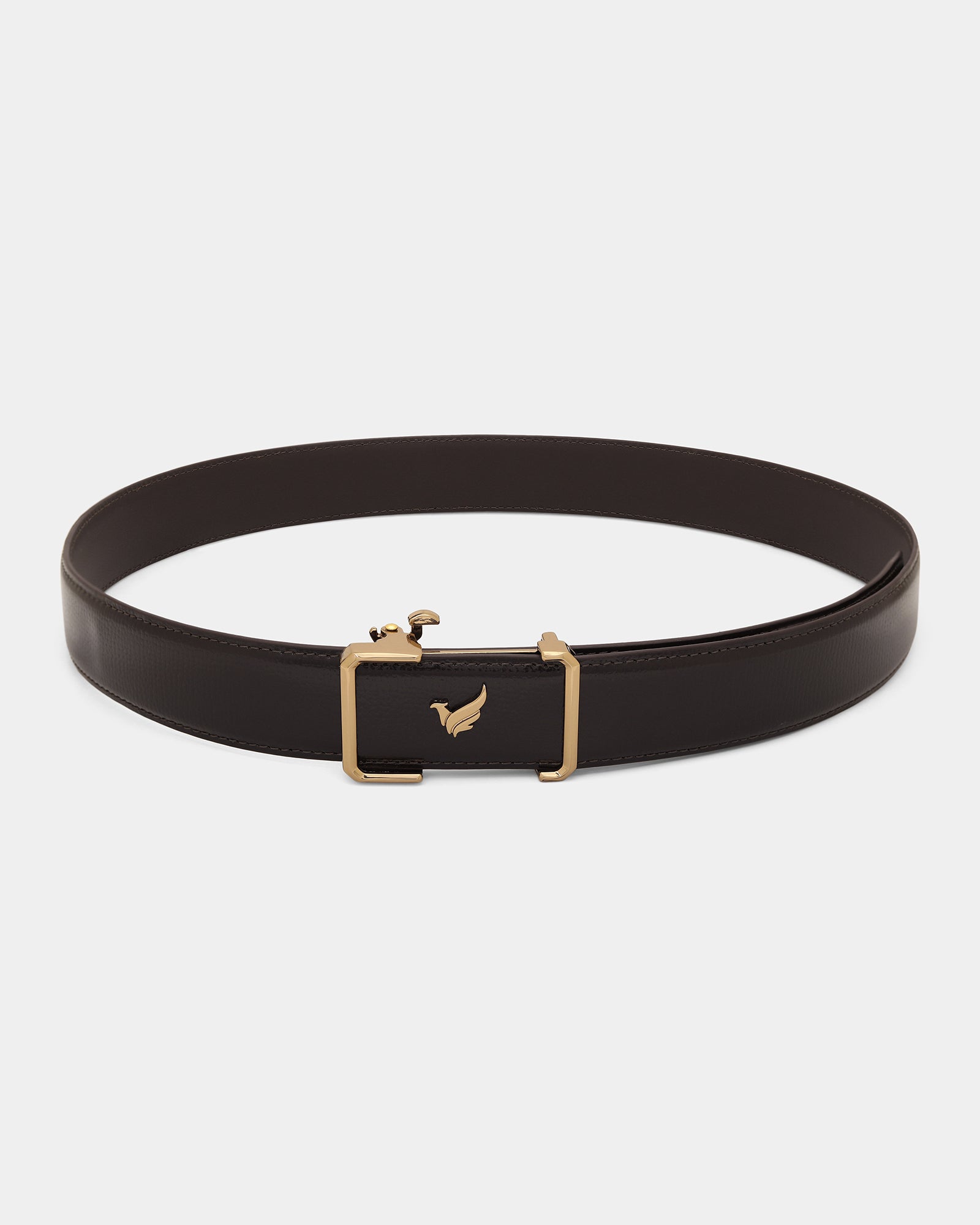 Leather Brown Solid Belts - Atlas