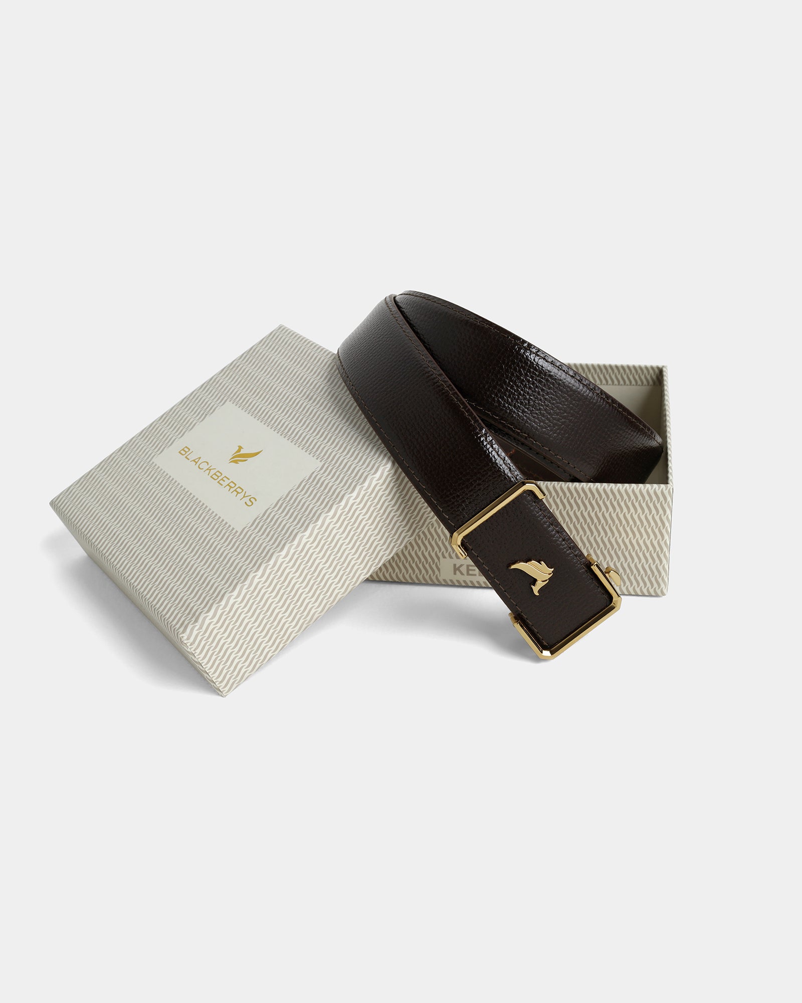 Leather Brown Solid Belts - Atlas