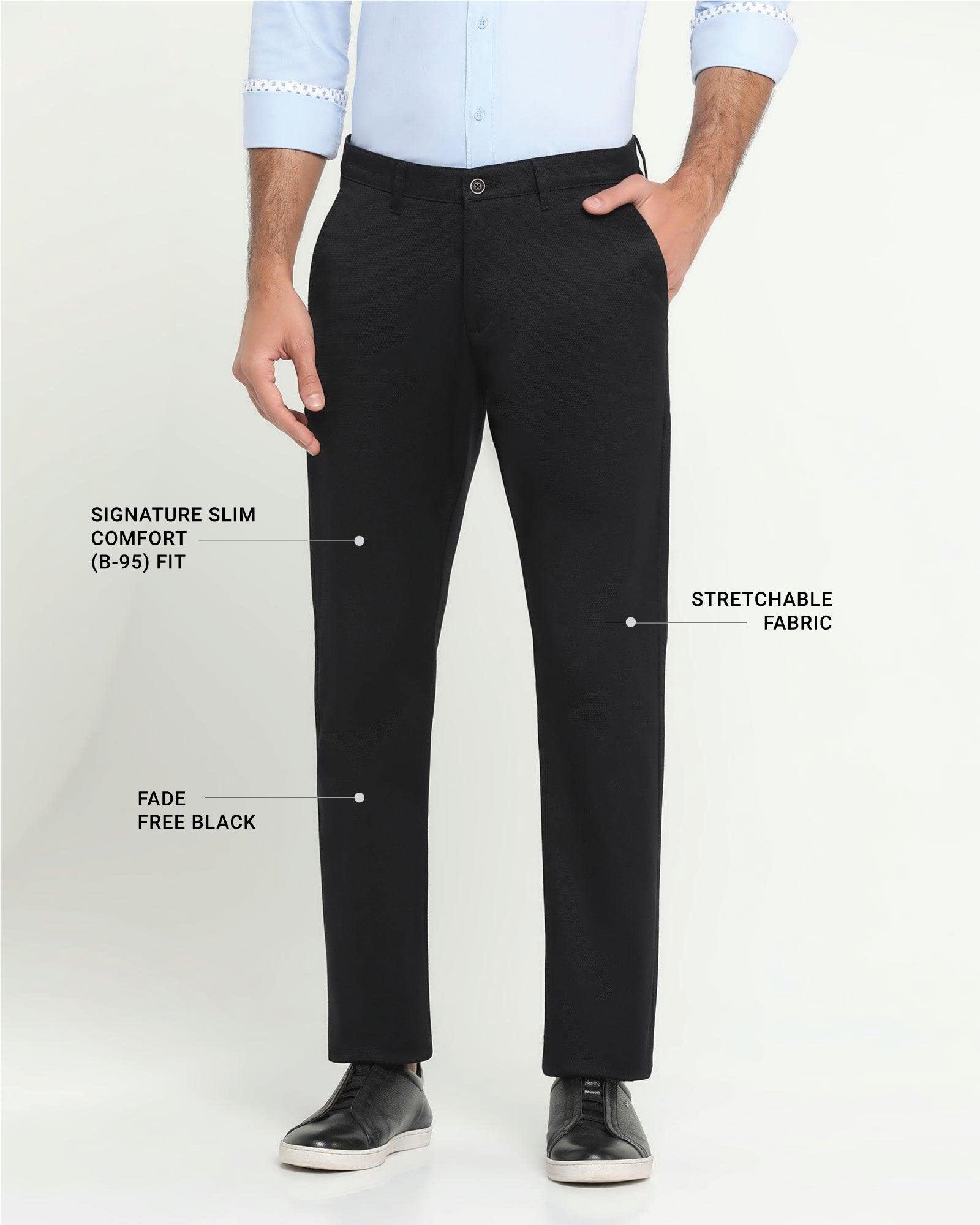 Casual Khakis In Black B-95 (Kimon) - Blackberrys