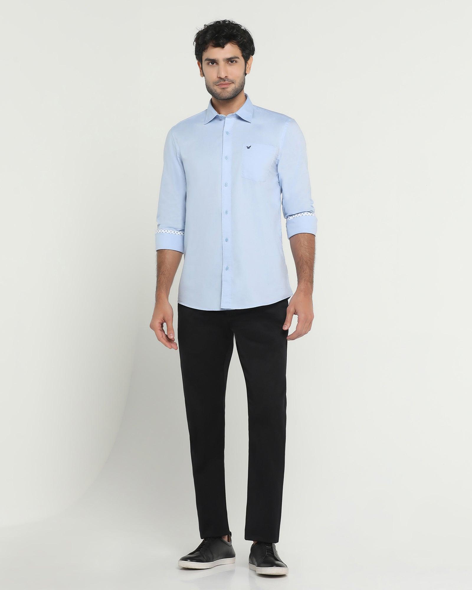 Casual Khakis In Black B-95 (Kimon) - blackberrys-clothing