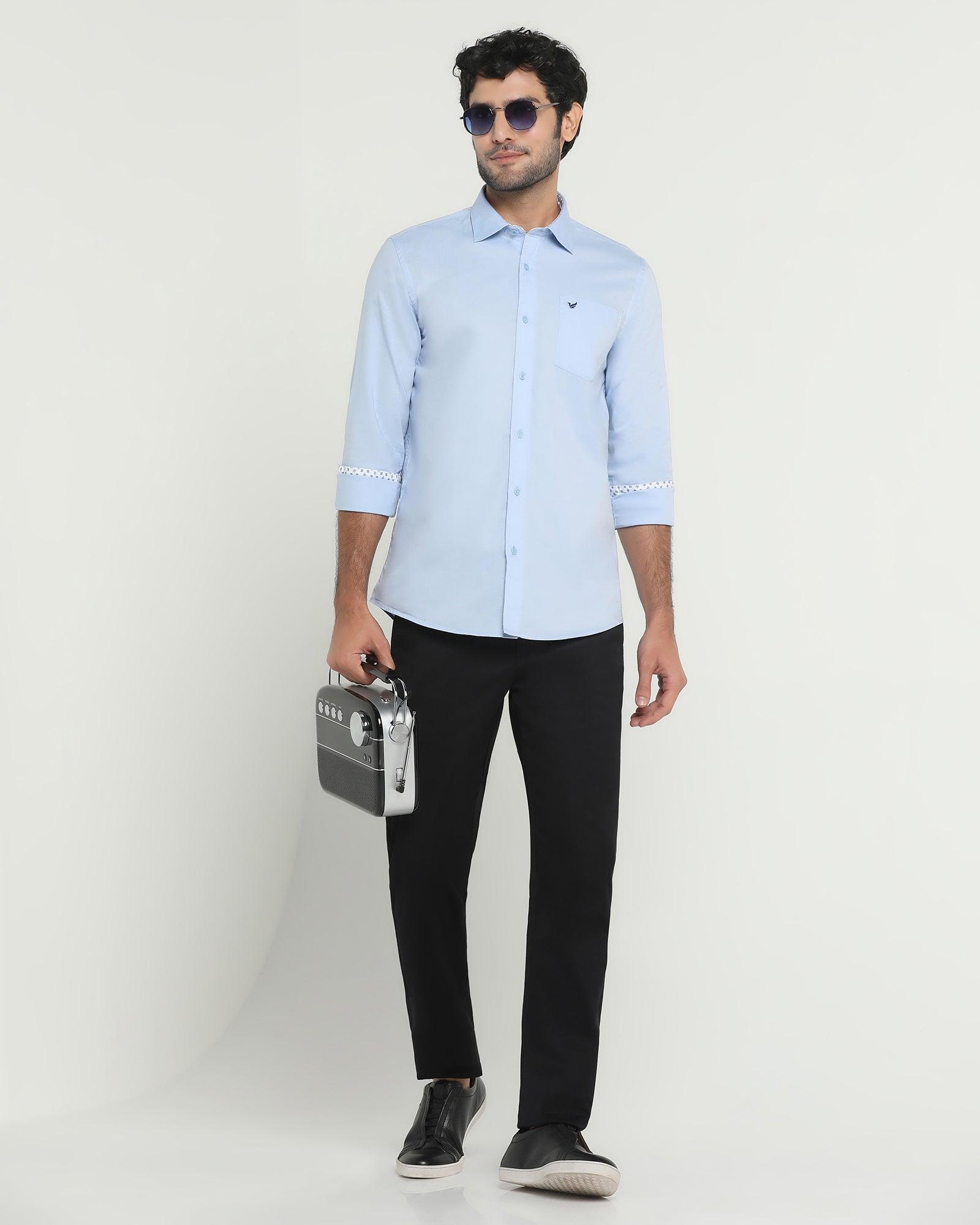 Casual Khakis In Black B-95 (Kimon) - blackberrys-clothing