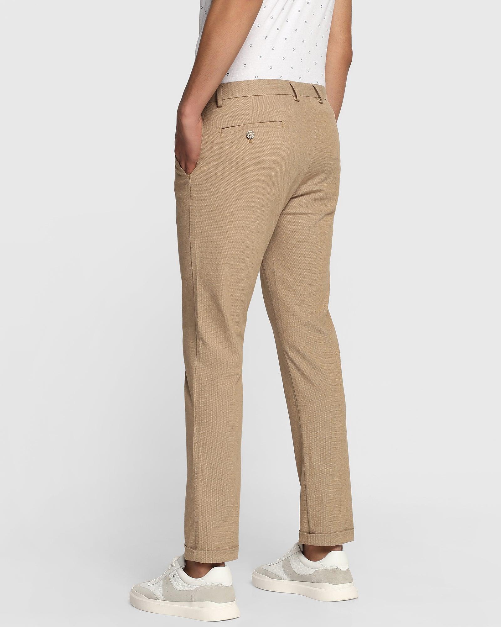 Solid Casual Khakis In Khaki B-91 (Jean) - Blackberrys
