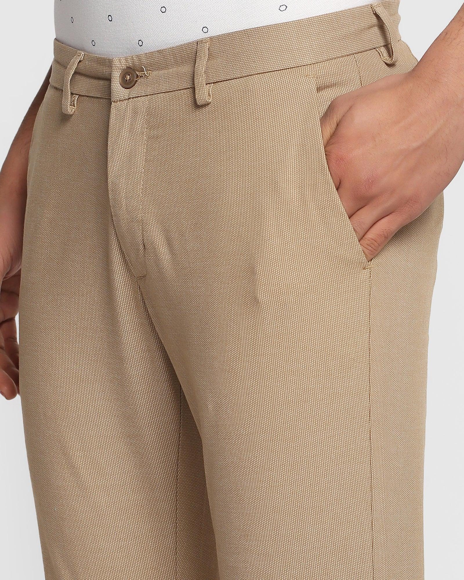 Solid Casual Khakis In Khaki B-91 (Jean) - Blackberrys