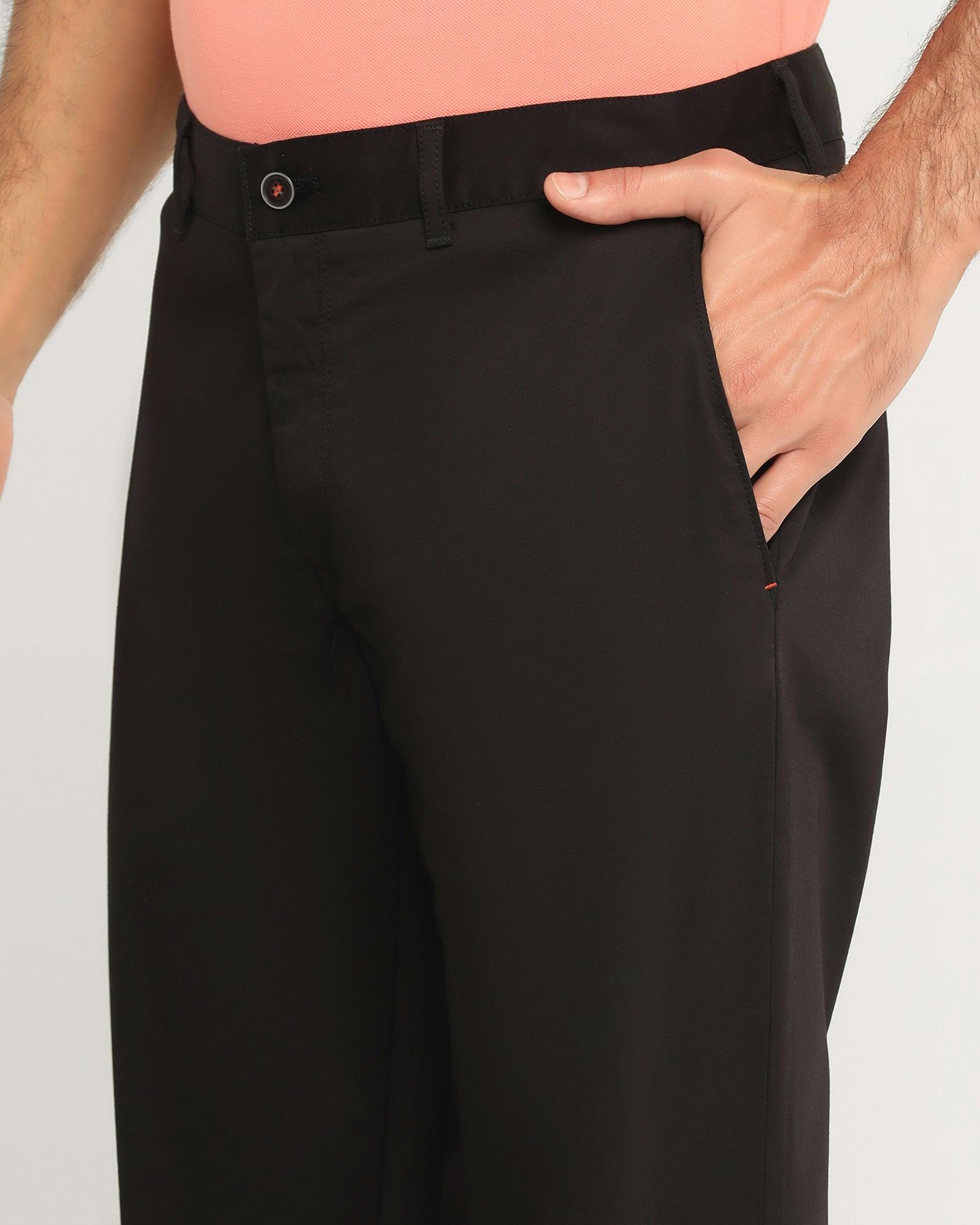 Casual Khakis In Knight Black B-95 (Kolt) - blackberrys-clothing