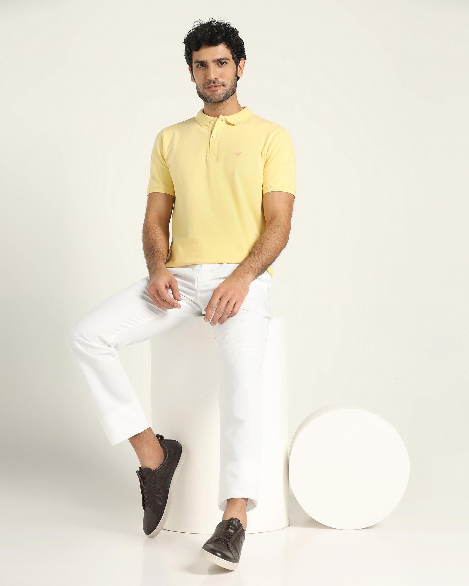 Casual Khakis In White B-95 (Kinsley) - blackberrys-clothing