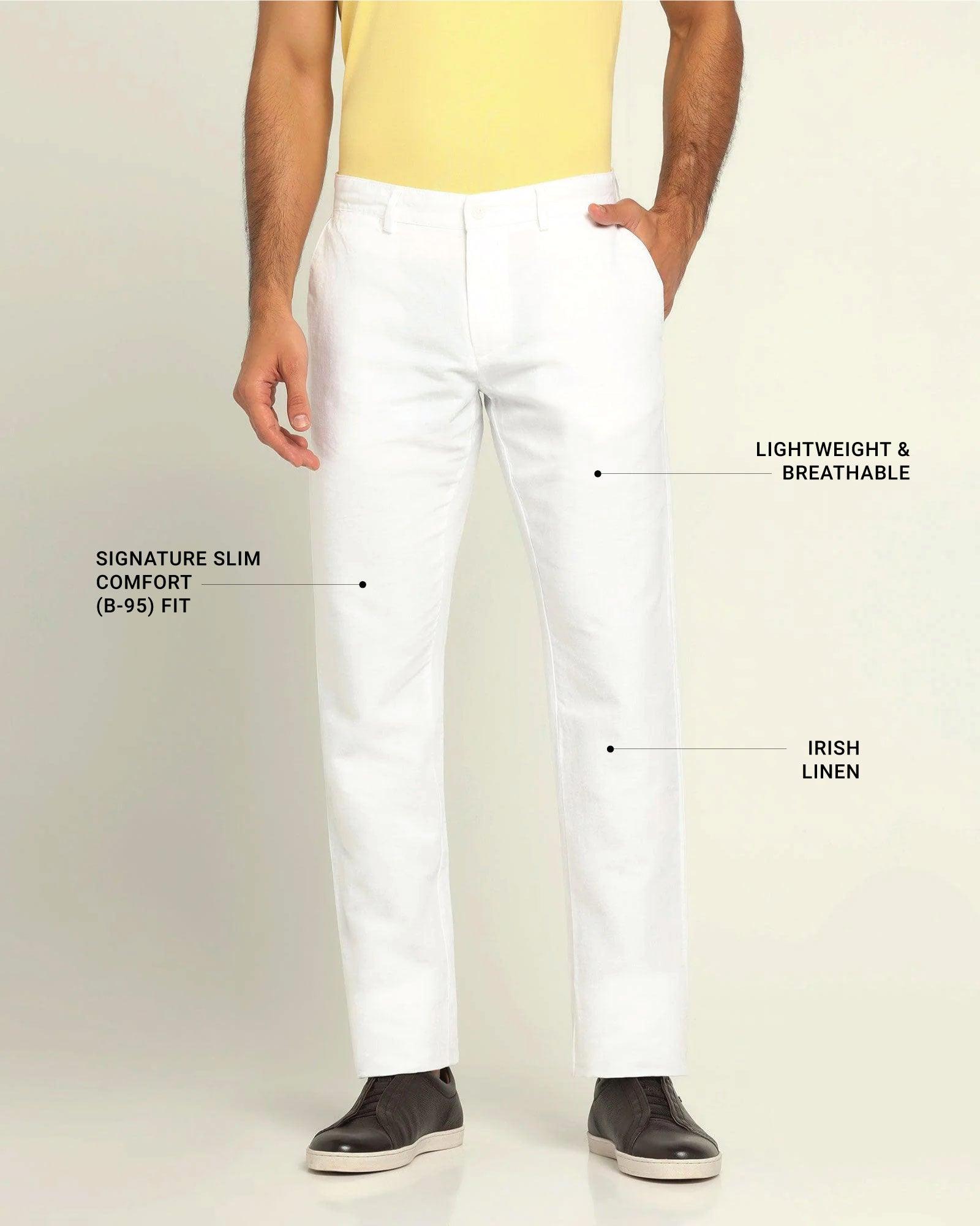 Casual Khakis In White B-95 (Kinsley) - Blackberrys
