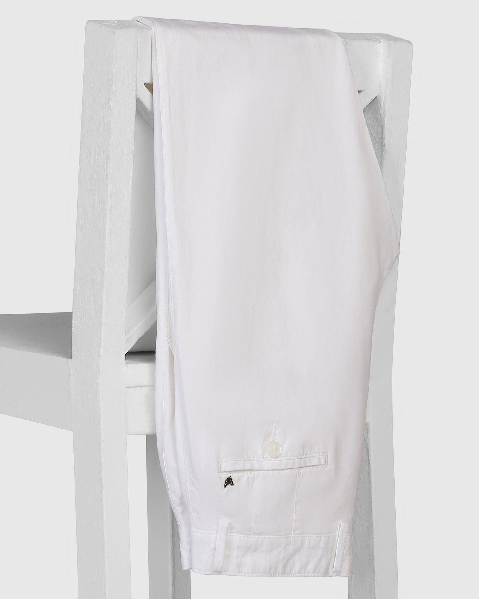 Casual Khakis In White B-95 (Kinsley) - blackberrys-clothing