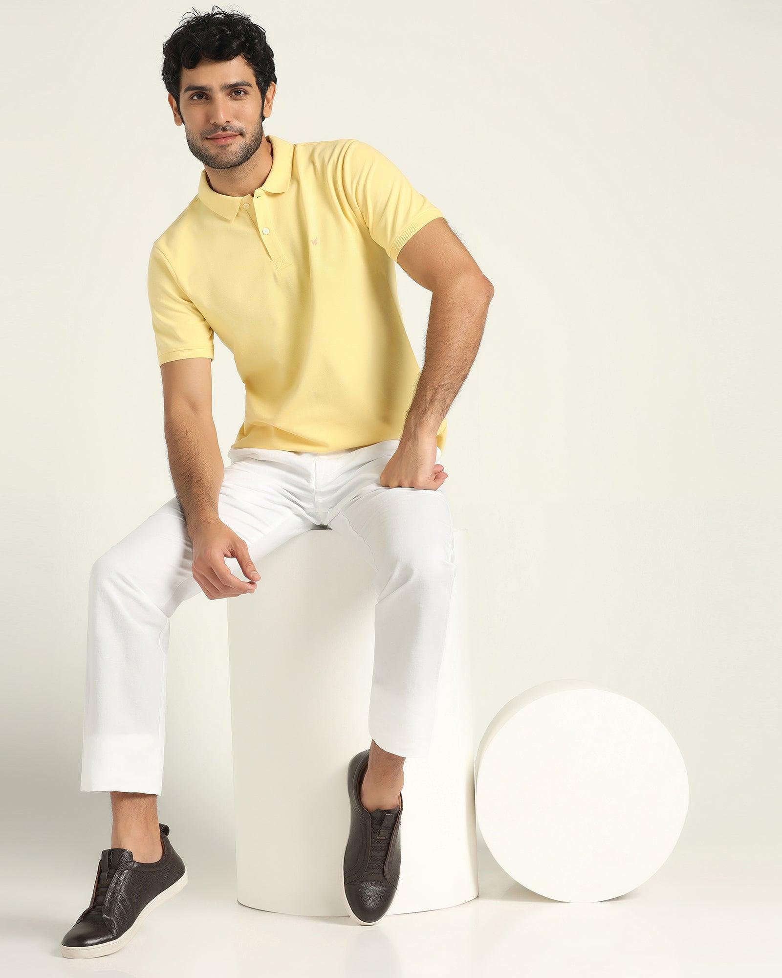 Casual Khakis In White B-95 (Kinsley) - blackberrys-clothing