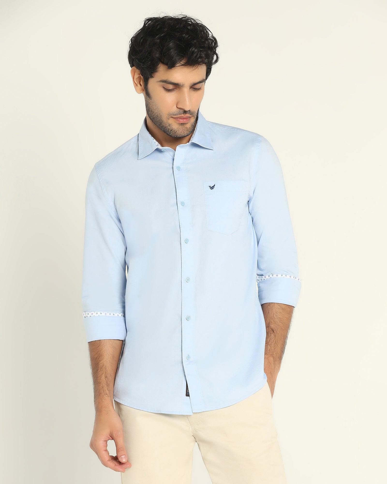Casual Shirt In Blue (Torch) - Blackberrys