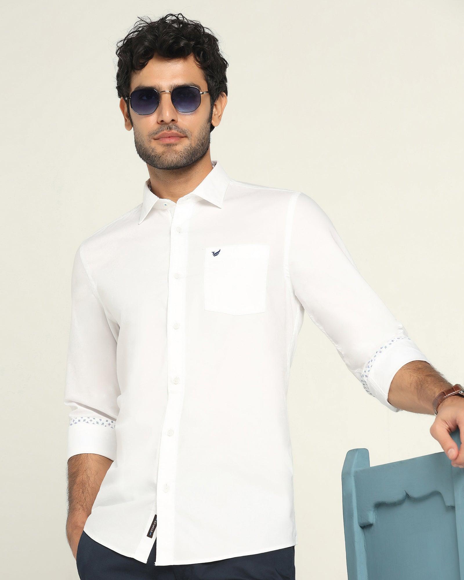 Casual Shirt In White (Torch) - Blackberrys