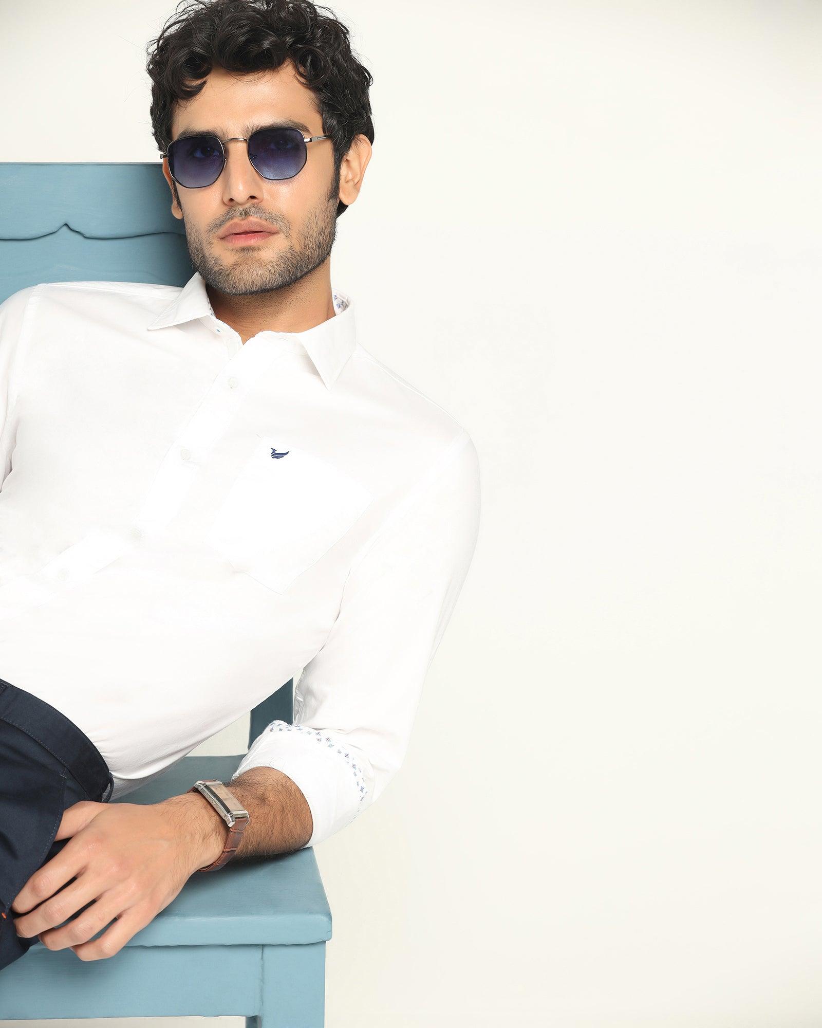 Casual Shirt In White (Torch) - Blackberrys