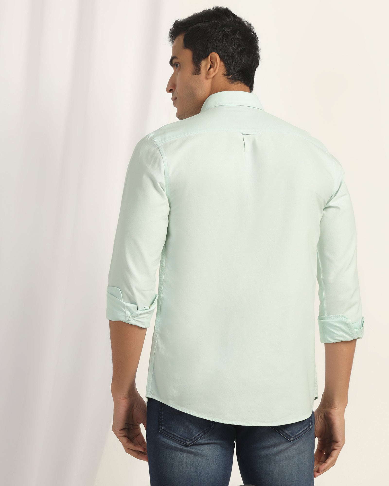 Casual Mint Solid Shirt - Solly