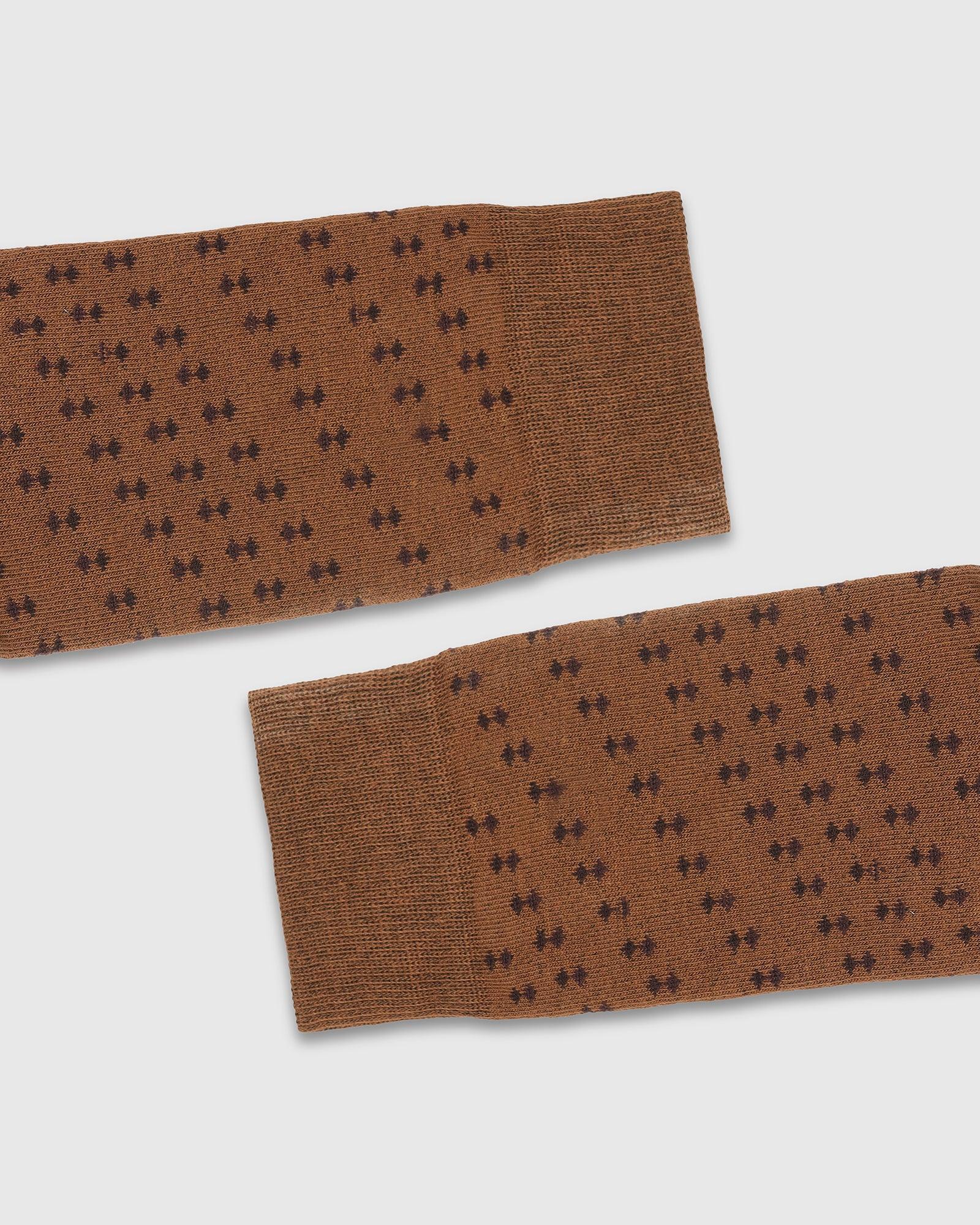 Cotton Beige Textured Socks - Sevilla - Blackberrys