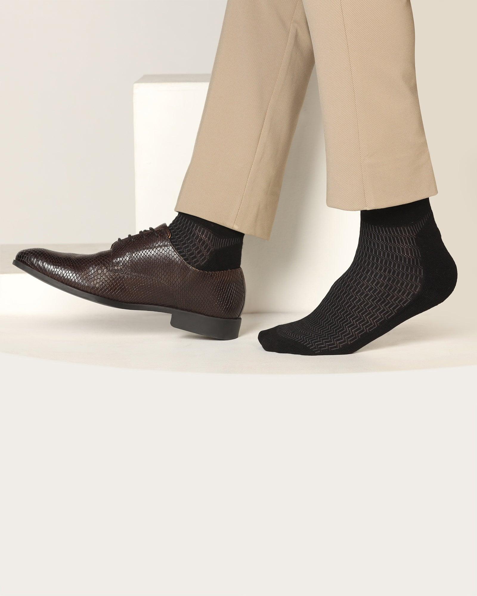 Cotton Mix Color Solid Socks - Sola - Blackberrys