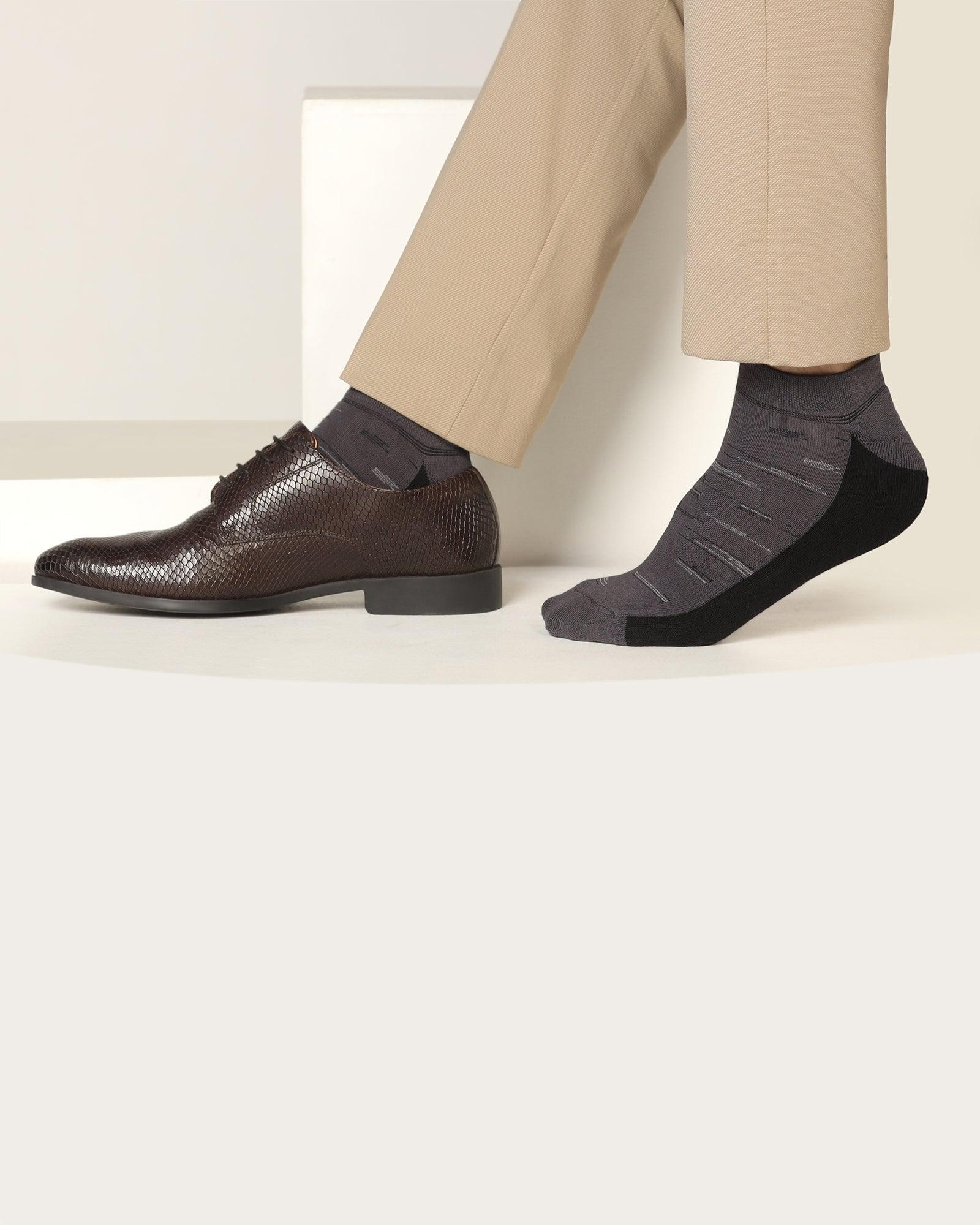 Cotton Mix Color Solid Socks - Sonria - Blackberrys