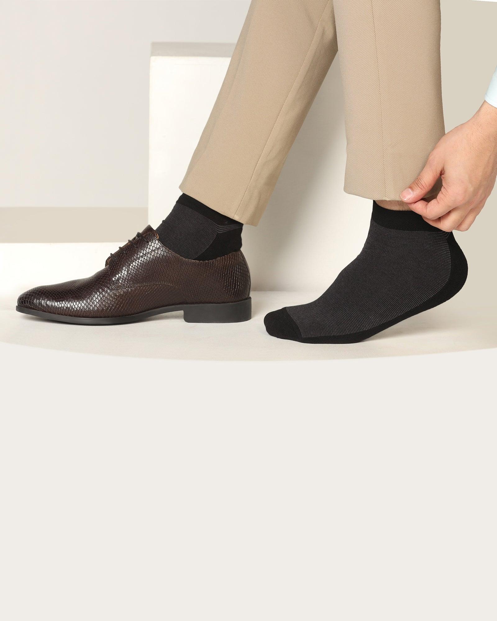 Cotton Mix Color Solid Socks - Sonria - Blackberrys