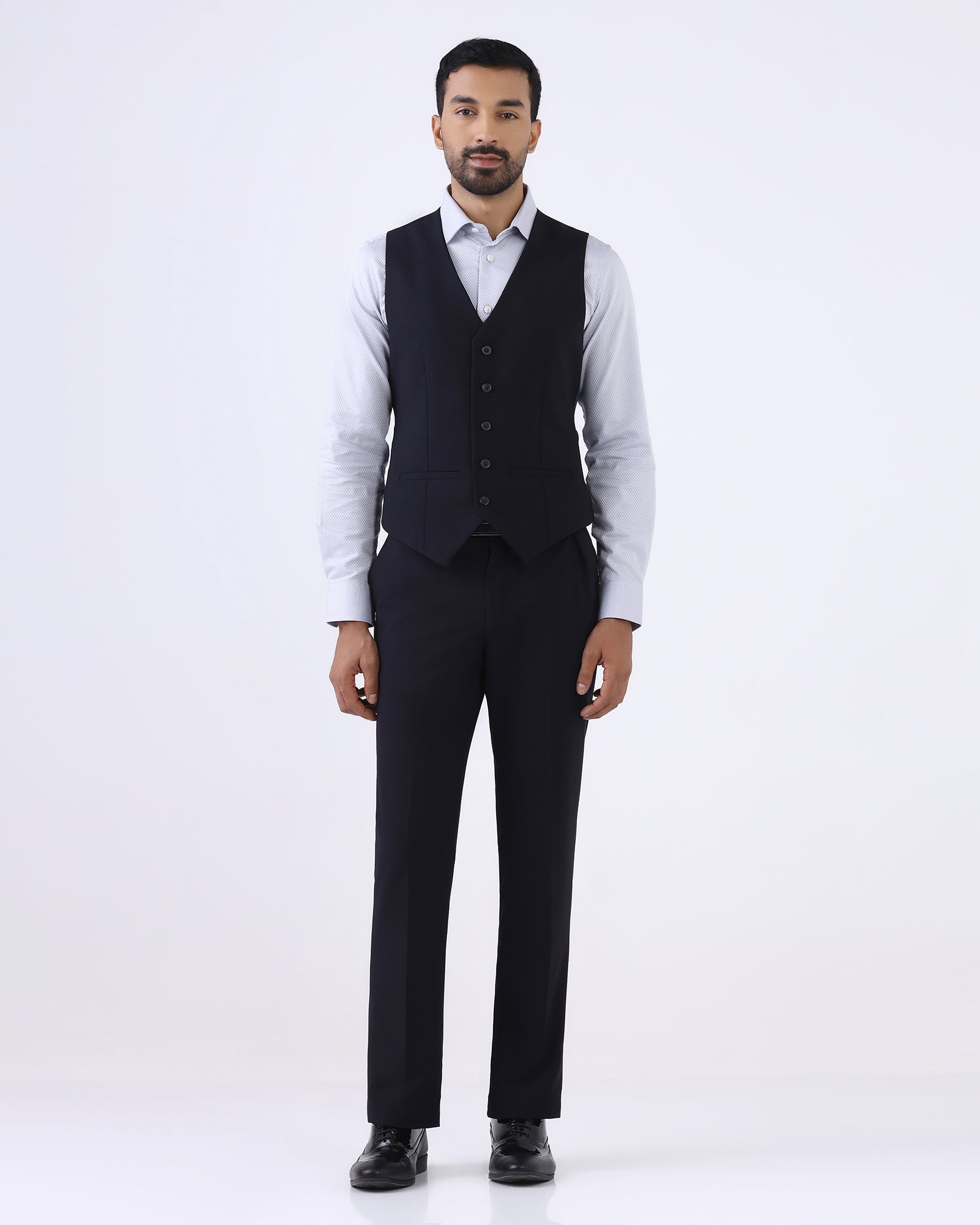 Navy Solid Shirt - Zelm