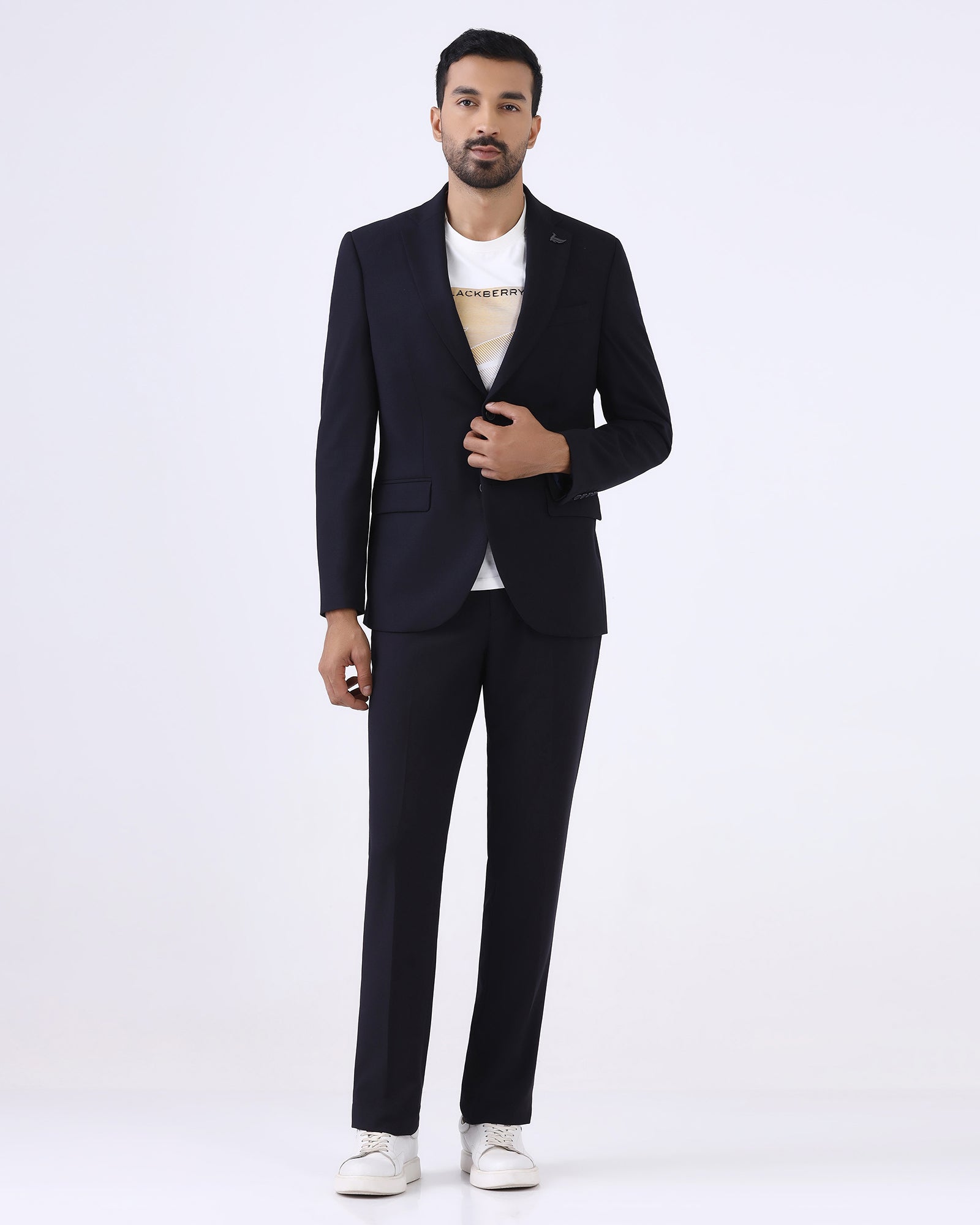 Navy Solid Shirt - Zelm