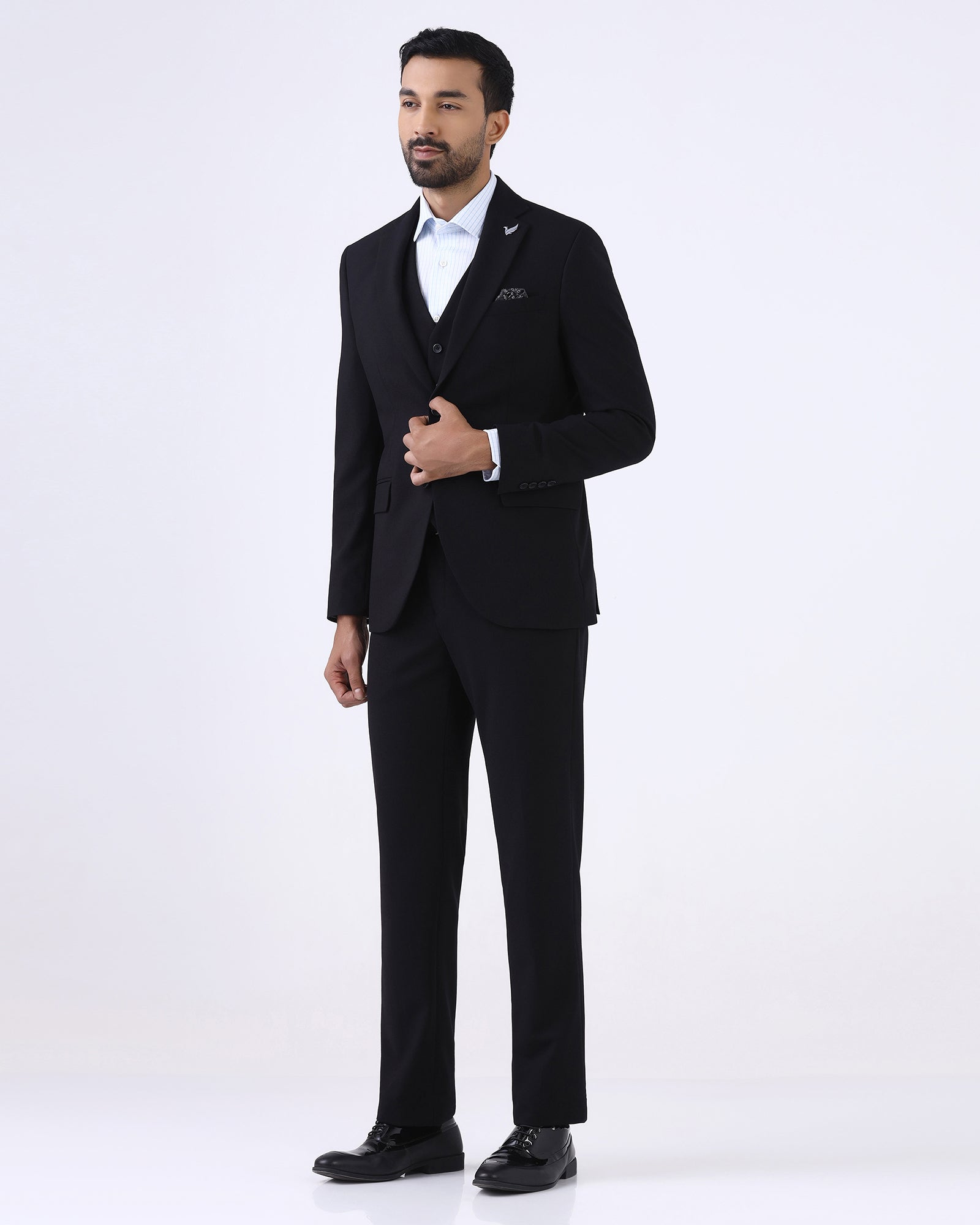 Black Solid Shirt - Zelm