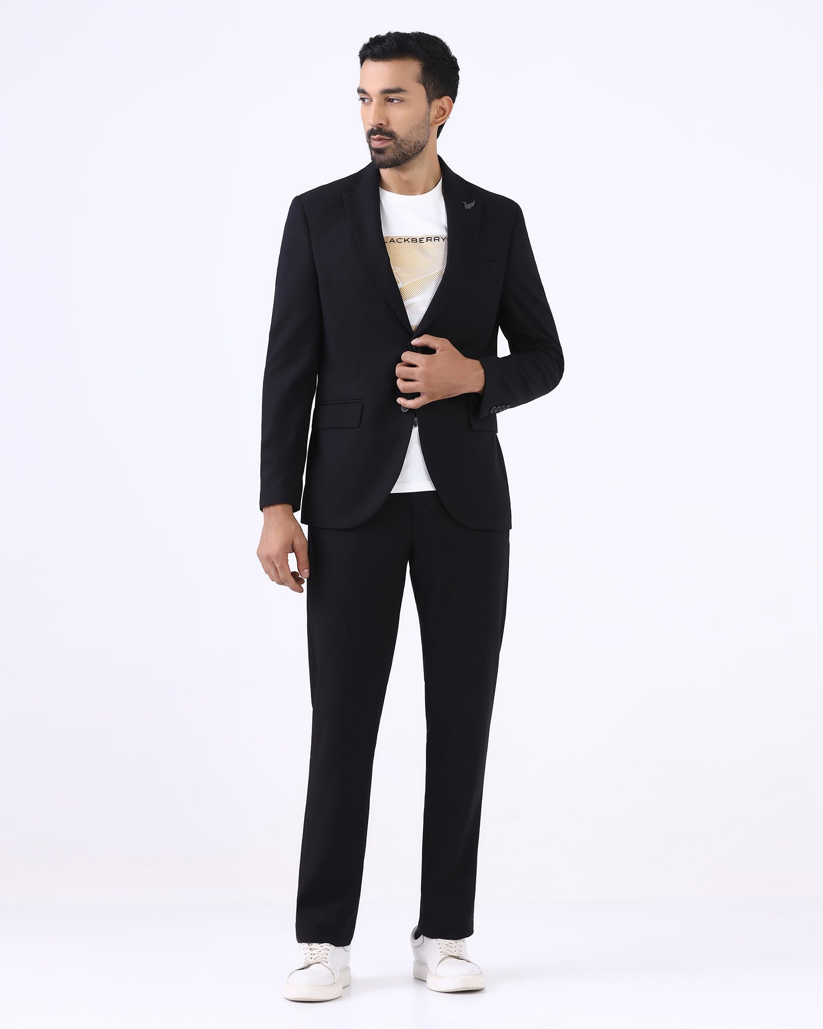 Black Solid Shirt - Zelm