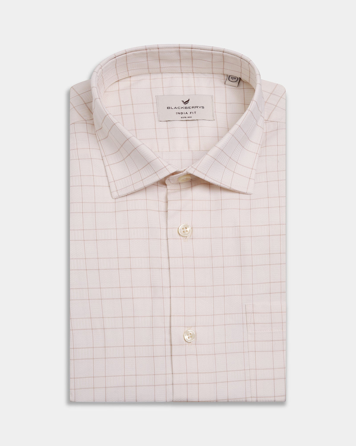 Cream Check Shirt - Boardroom