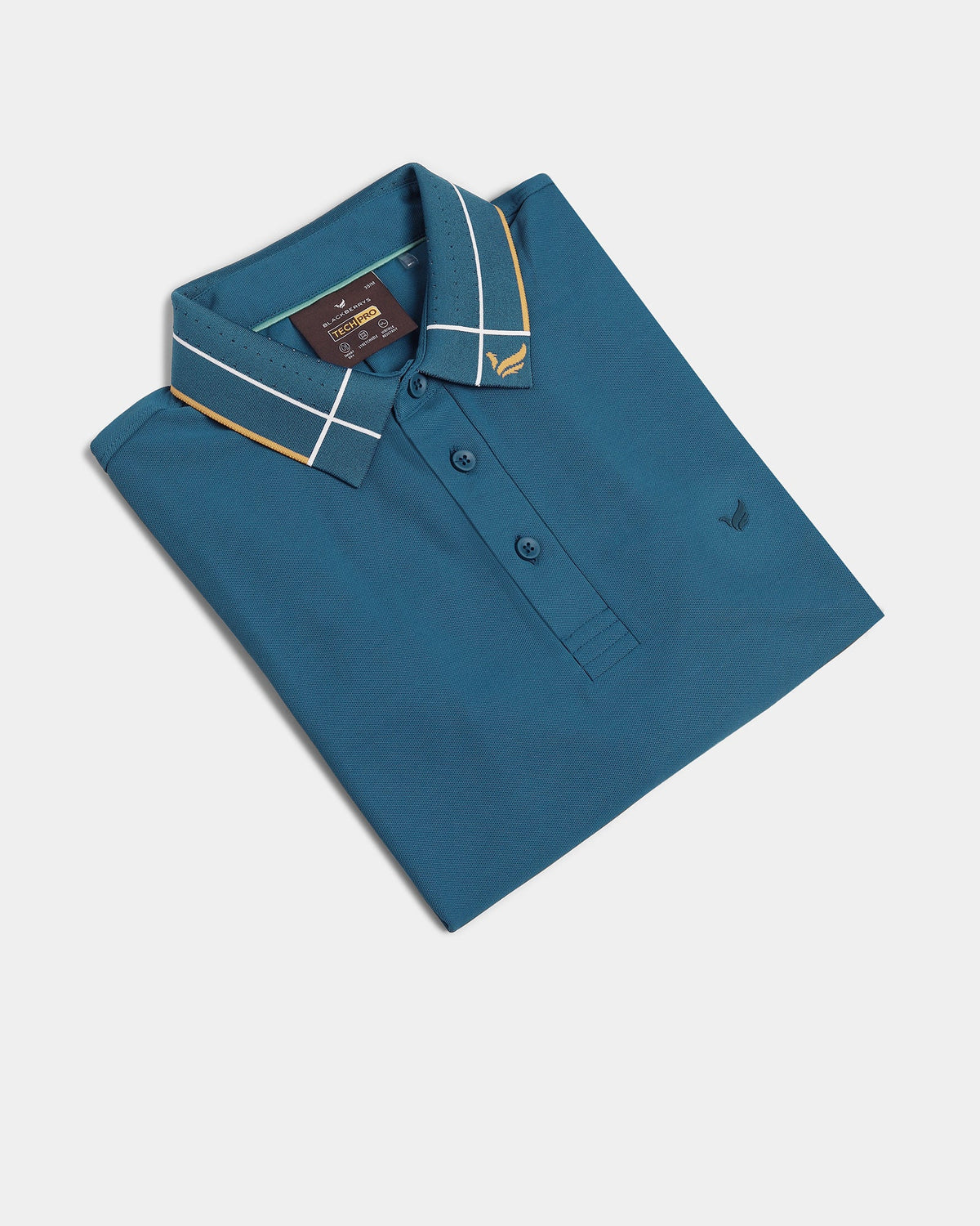 Deep Teal Techpro Solid Polo - Hermione