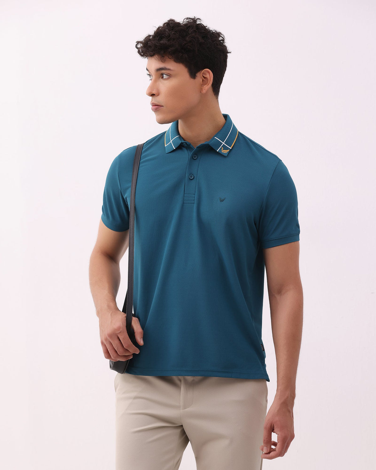 Deep Teal Techpro Solid Polo - Hermione