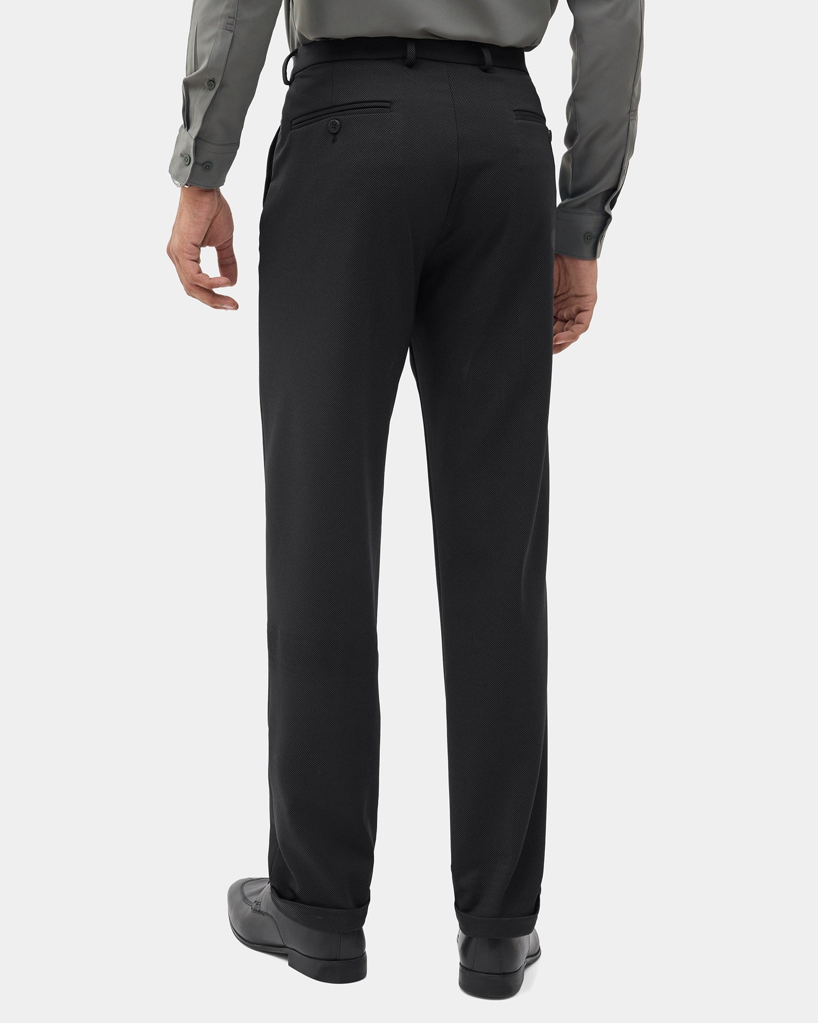 Black TechPro Textured Trouser - Meteor