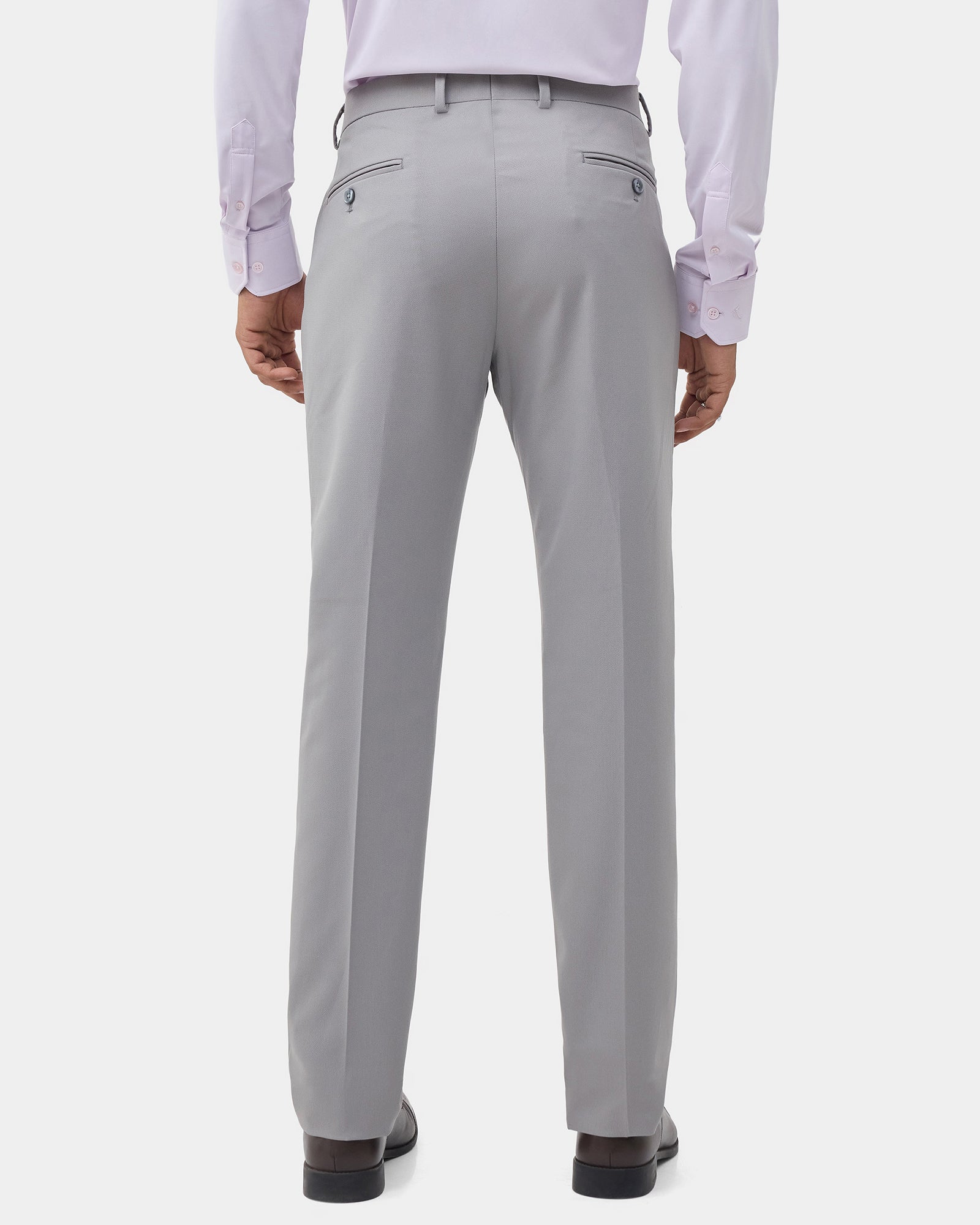 Grey Textured Trouser - Credor