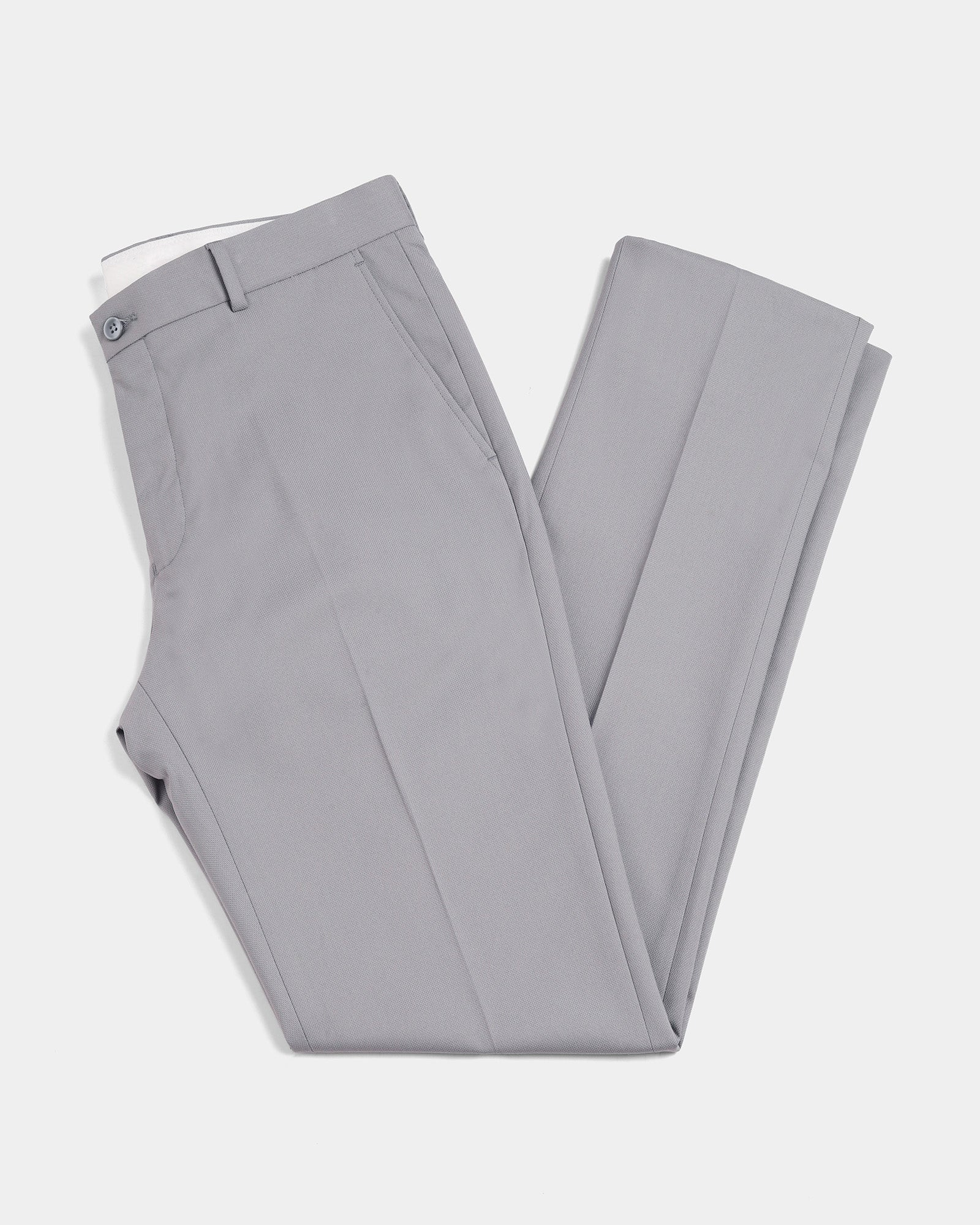 Grey Textured Trouser - Credor