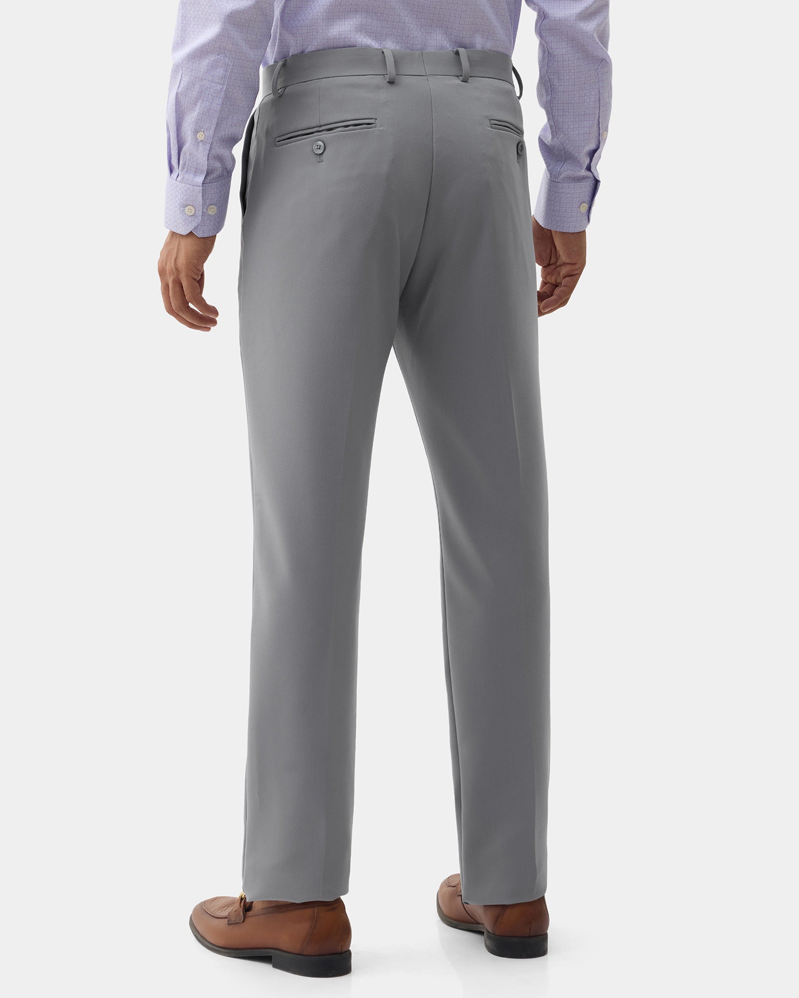 Grey Textured Trouser - Edox