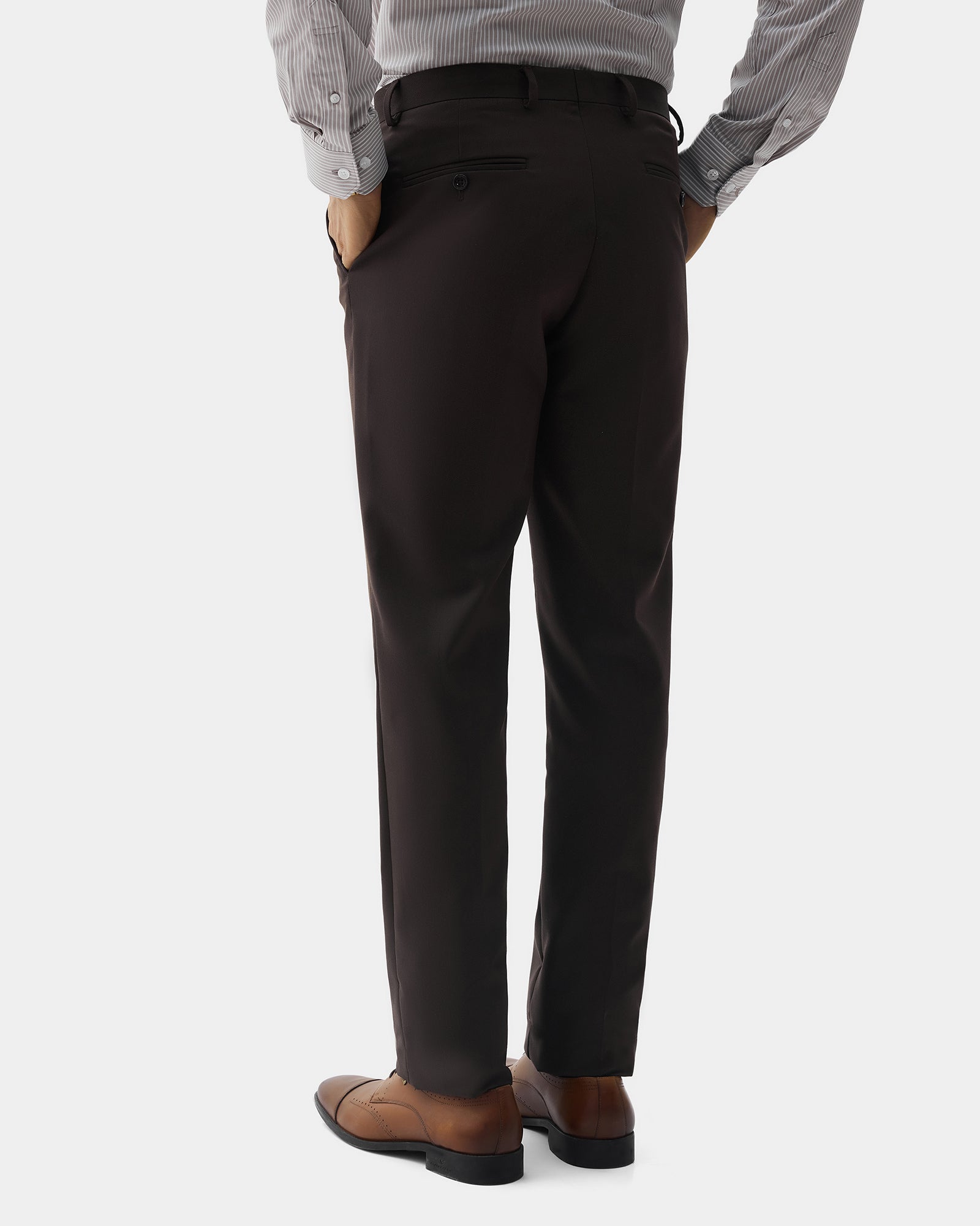 Rust Textured Trouser - Credor