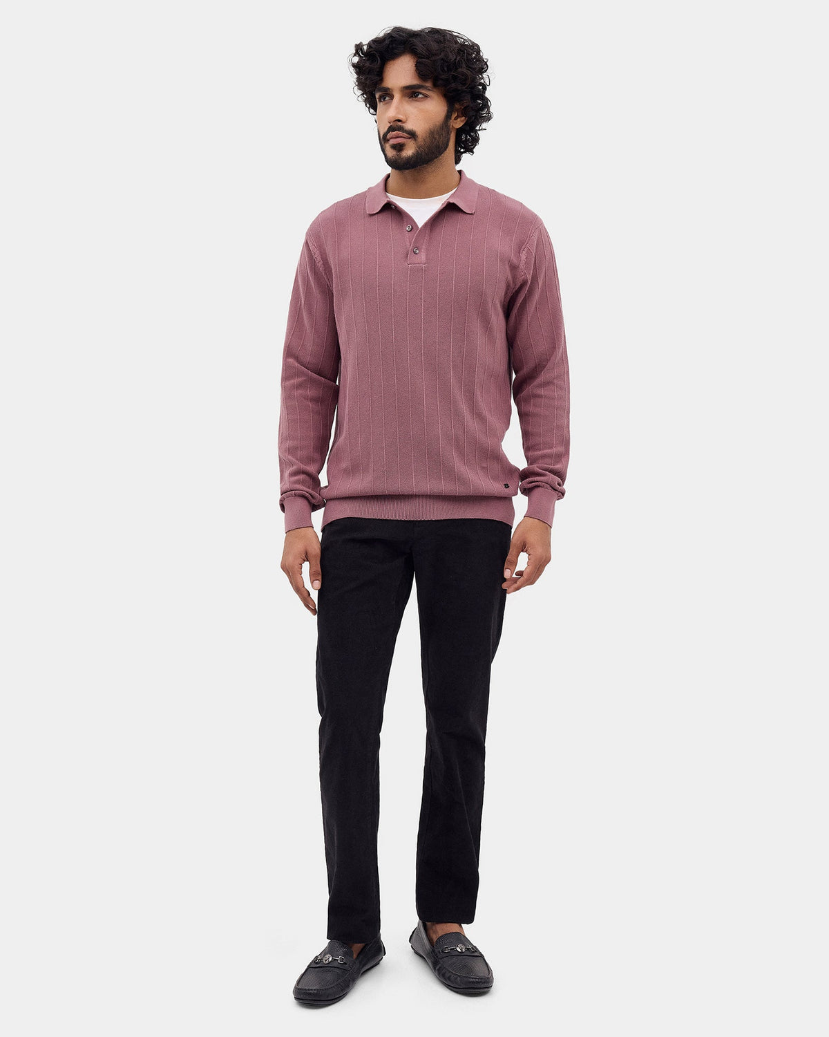 Dusty Lilac Textured Sweater - Paris