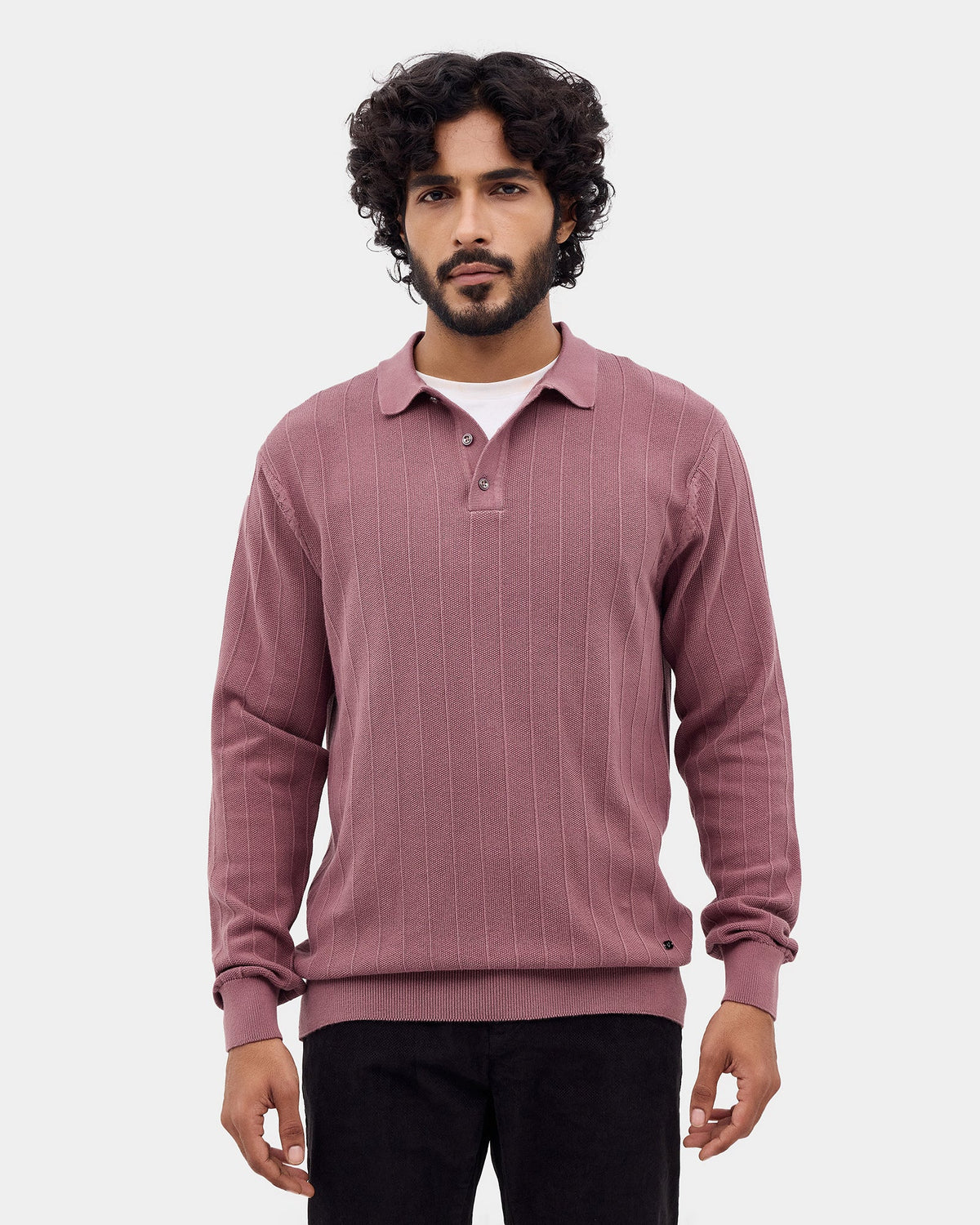 Dusty Lilac Textured Sweater - Paris