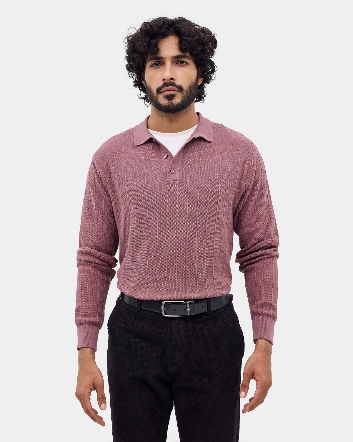 Dusty Lilac Textured Sweater - Paris
