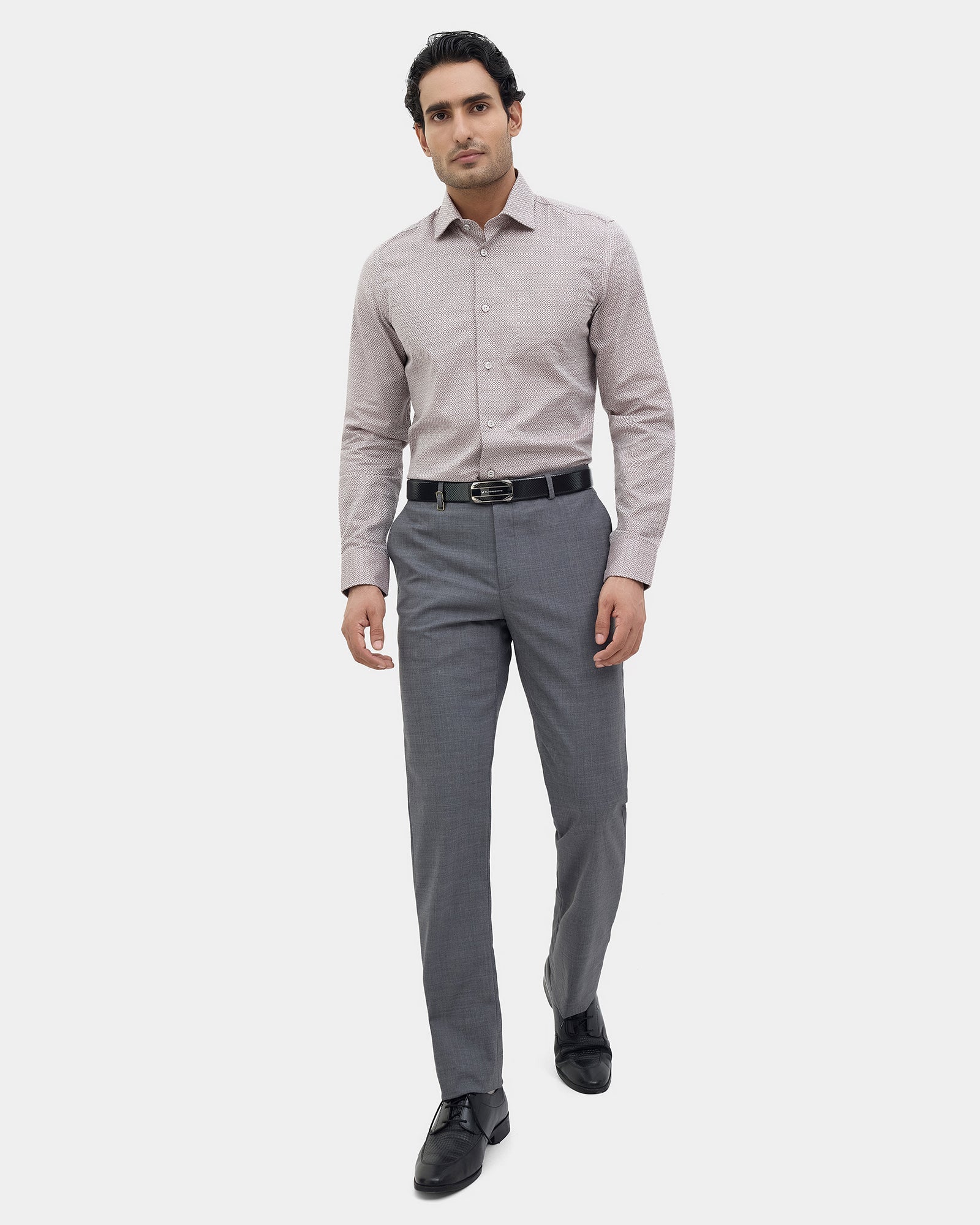 Dusty Pink Jacquard Shirt - Fein
