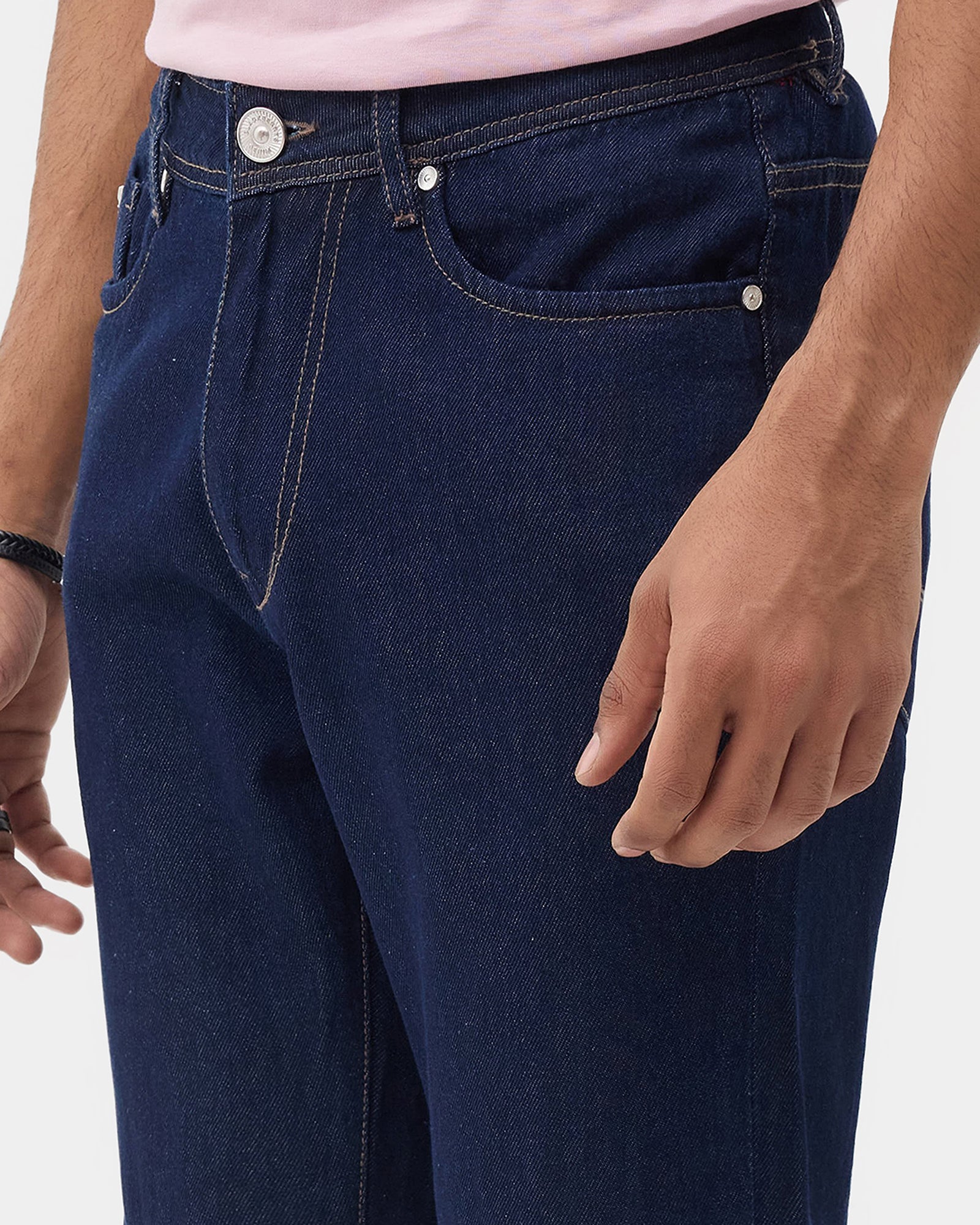 Indigo Super Clean Straight Comfort Jeans - Komati