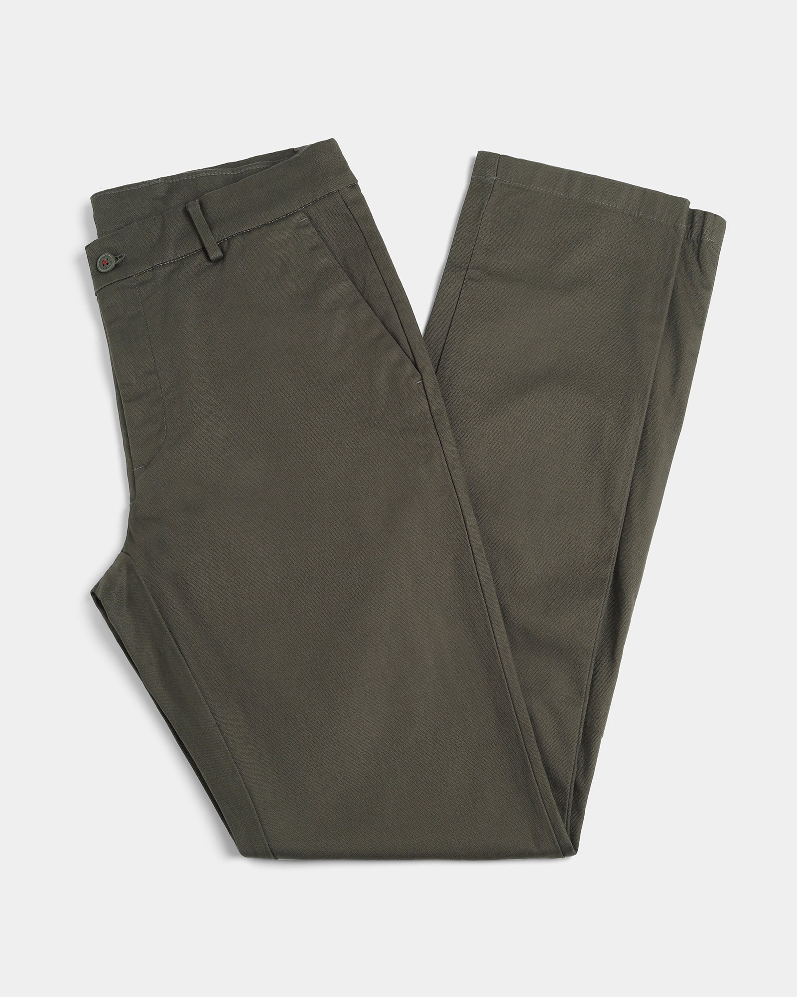 Olive Textured Khakis - Huang